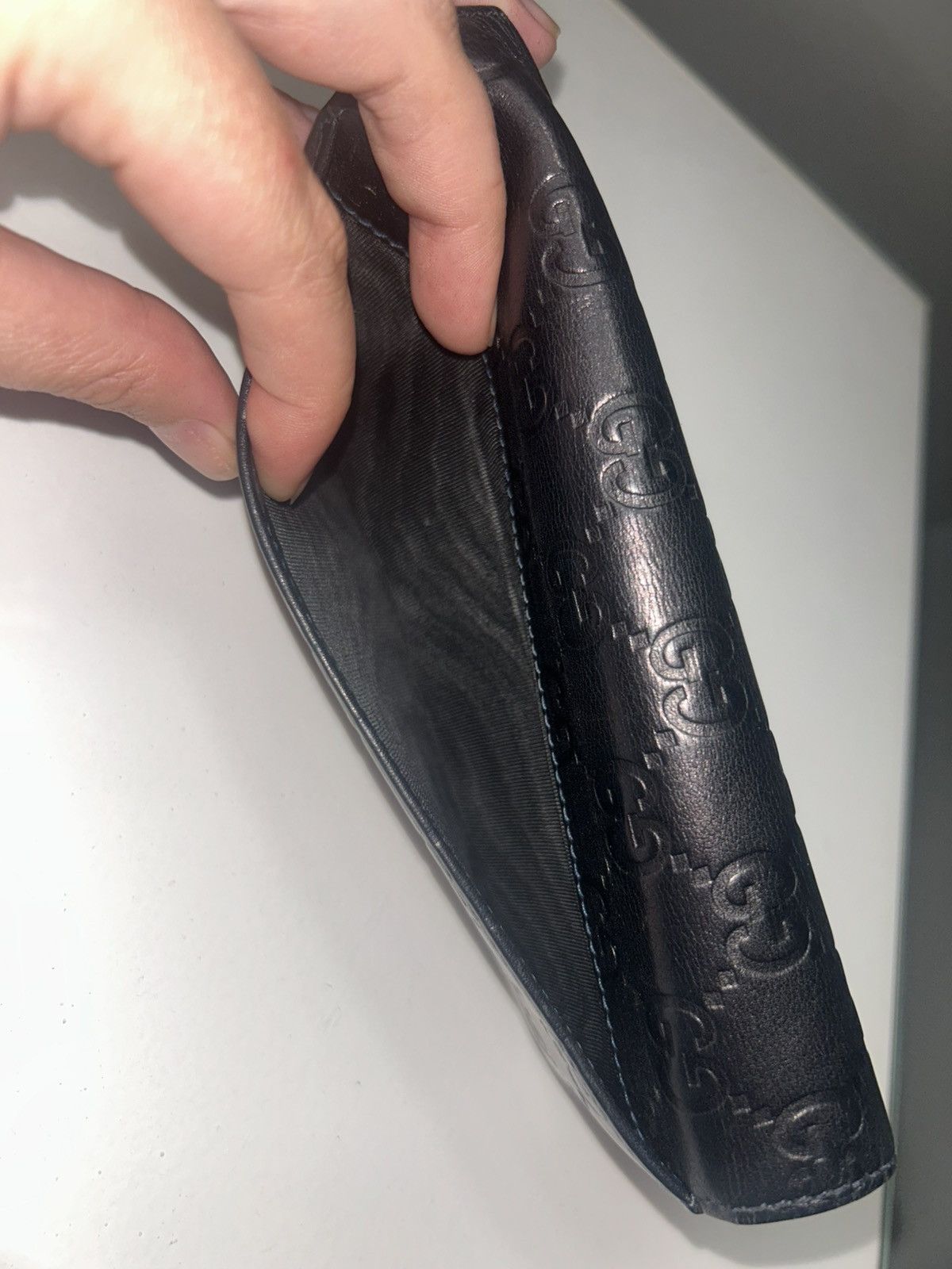 Gucci Gucci Guccissima Leather Dark Navy Blue Continental Wallet Size ONE SIZE - 11 Thumbnail
