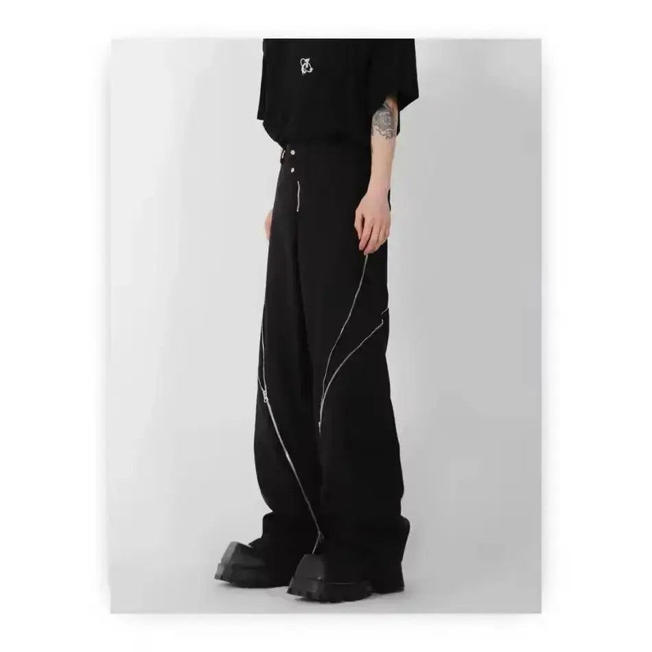 Japanese Brand Men Zipper Slit Wide Leg Casual Pant Size US 32 / EU 48 - 6 Thumbnail