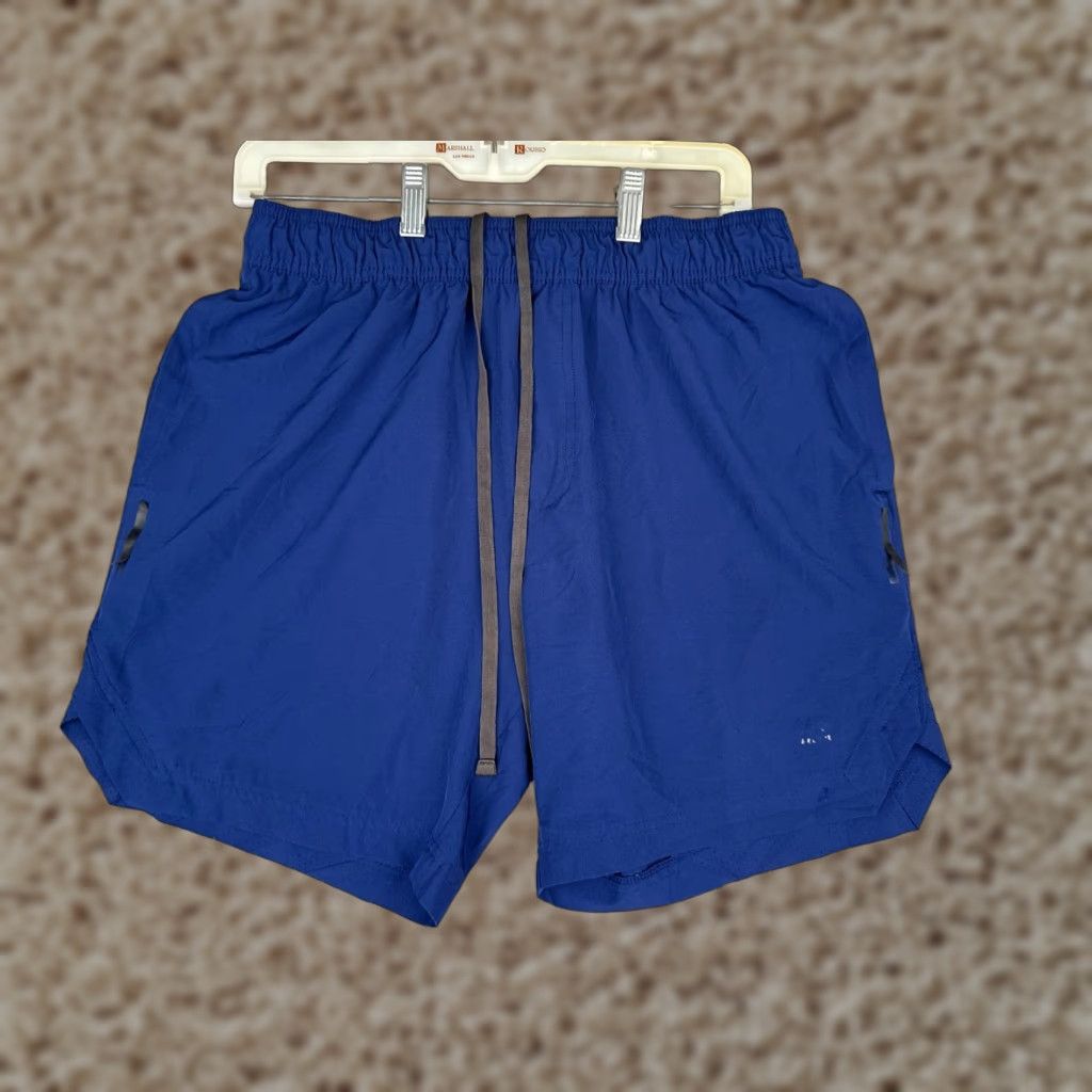 Vintage VINTAGE is not applicable; RBX Shorts Mens Large Blue X-Dri 100% Polyester Sweat Gym Run Running Drawstring Size US 33 - 1 Thumbnail
