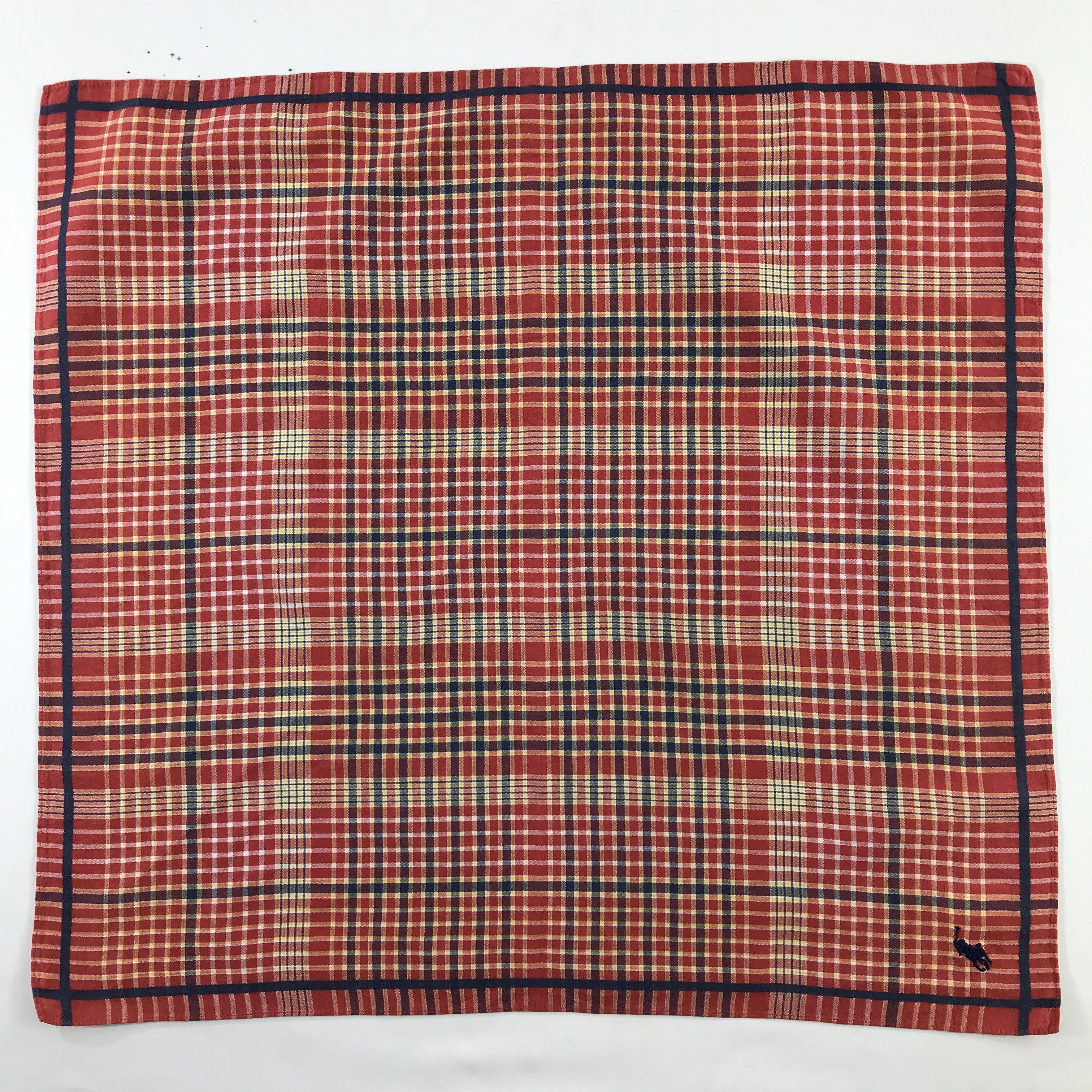 Polo Ralph Lauren × Vintage Polo Ralph Lauren Bandana / Handkerchief / Neckerchief -S546 Size ONE SIZE - 1 Thumbnail