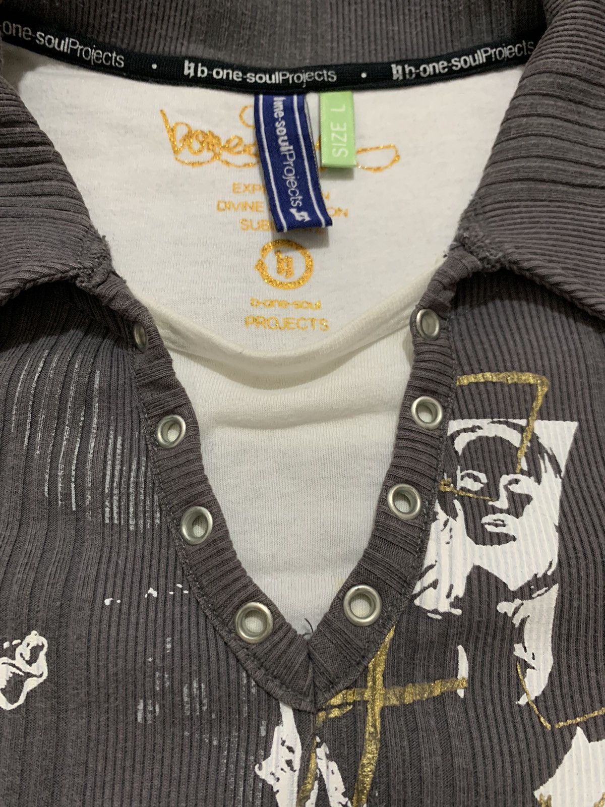 Japanese Brand Grunge B One Soul Skull Seditionaries Gothic Tees Size US L / EU 52-54 / 3 - 10 Thumbnail