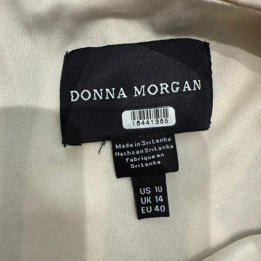 Donna Morgan Donna Morgan Long Sleeve Geometric Dress Black, Size US 10 Size L / US 10 / IT 46 - 6 Thumbnail
