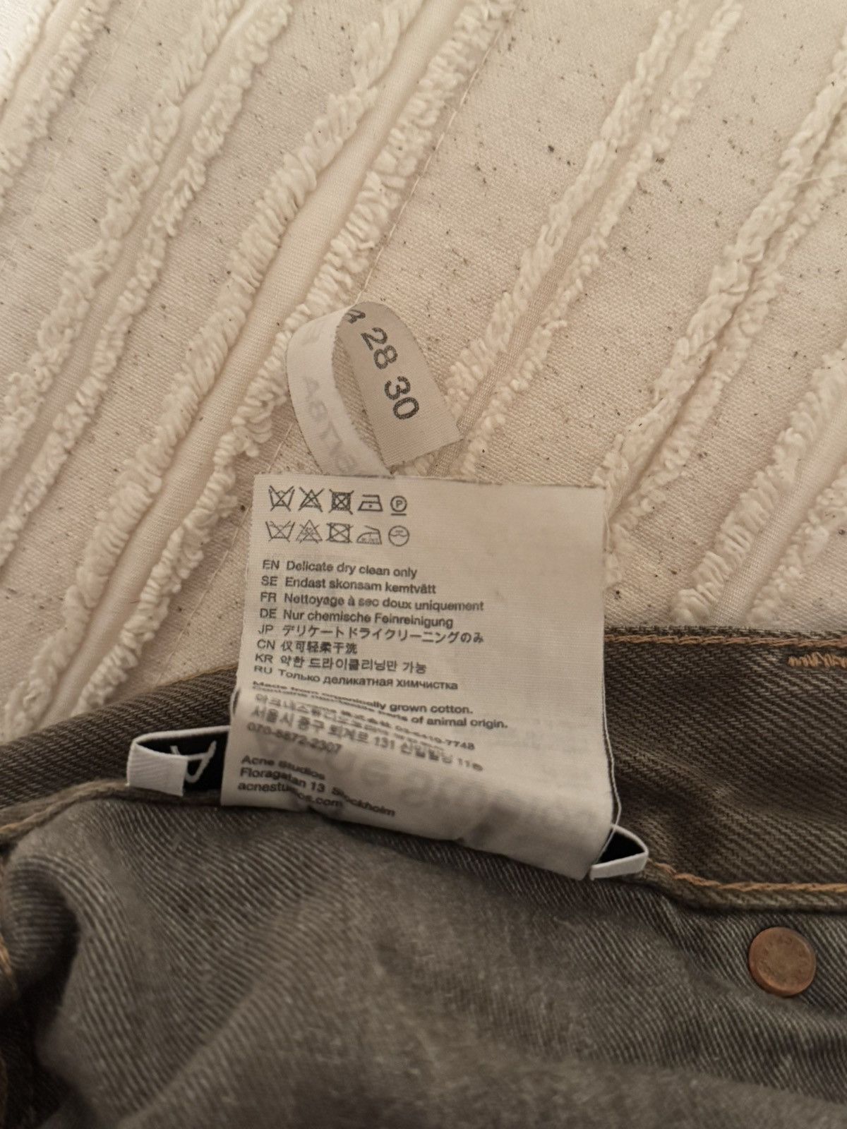 Acne Studios Acne Moth Cut Denim Size US 28 / EU 44 - 8 Thumbnail