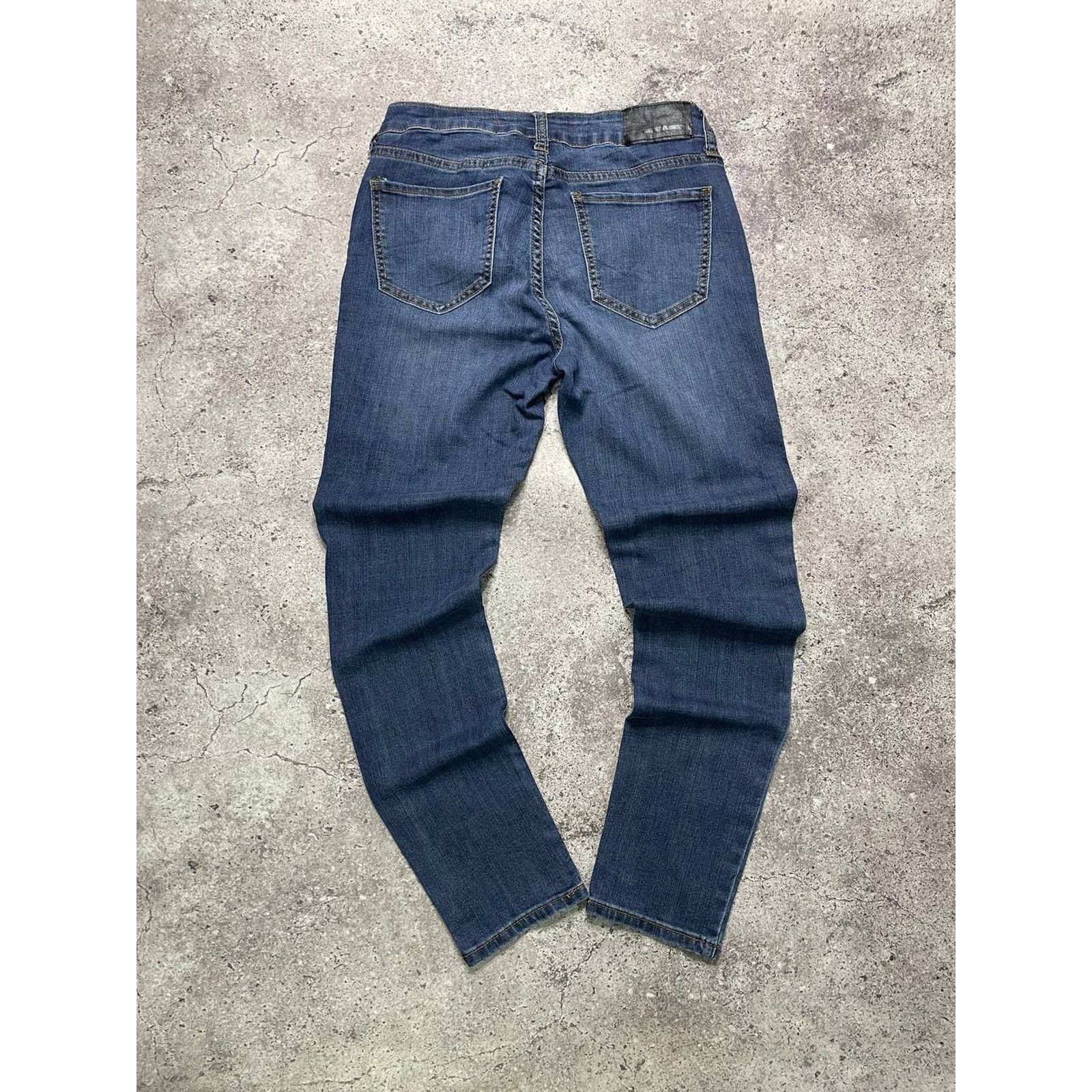 Vintage Vintage T. Peak Skinny Fit Blue Stretch Jeans Size M Size 29" - 7 Thumbnail
