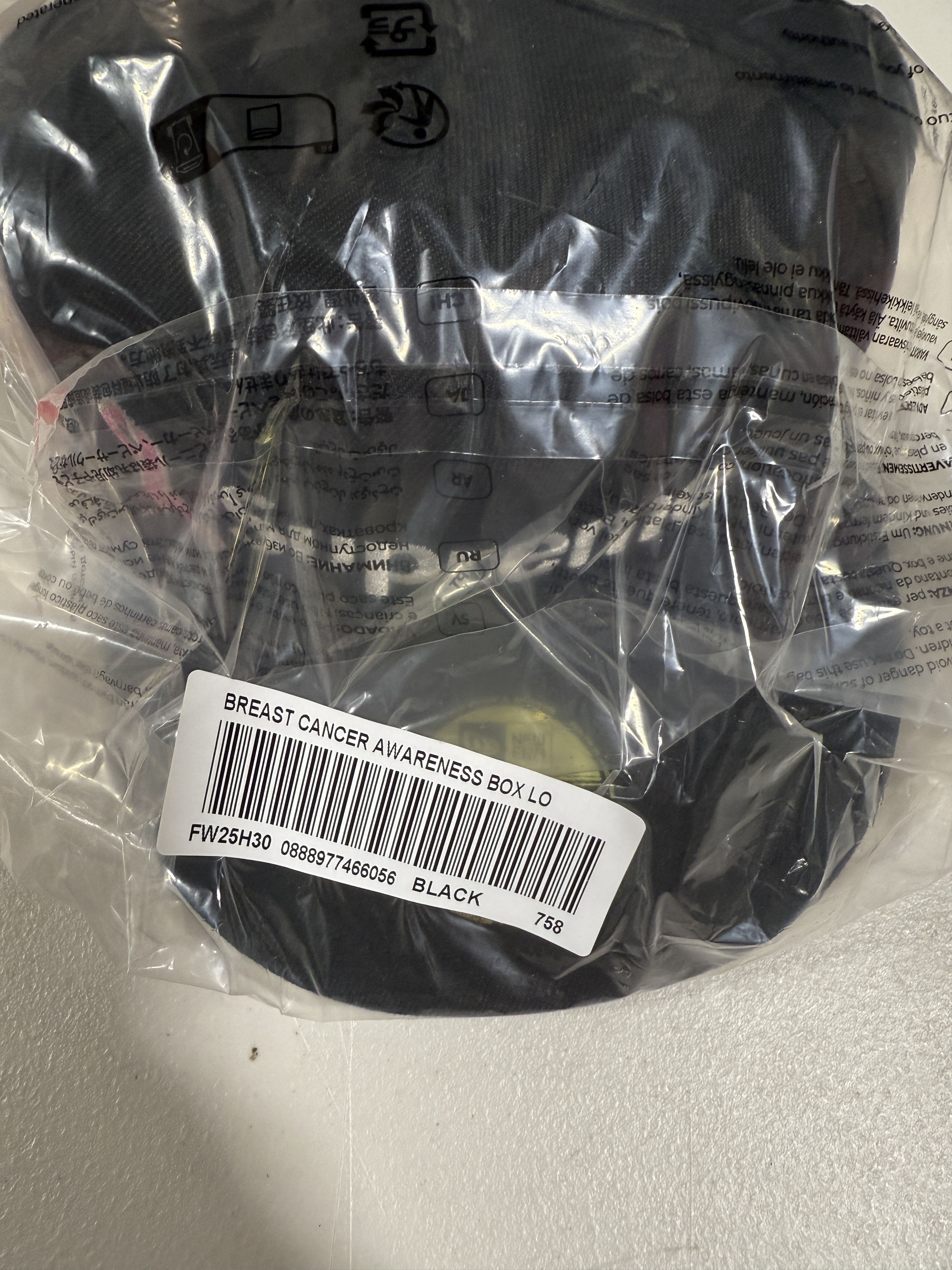 Other Supreme New Era Breast Cancer Awareness Hat Black 7 5/8 Size ONE SIZE - 4 Thumbnail