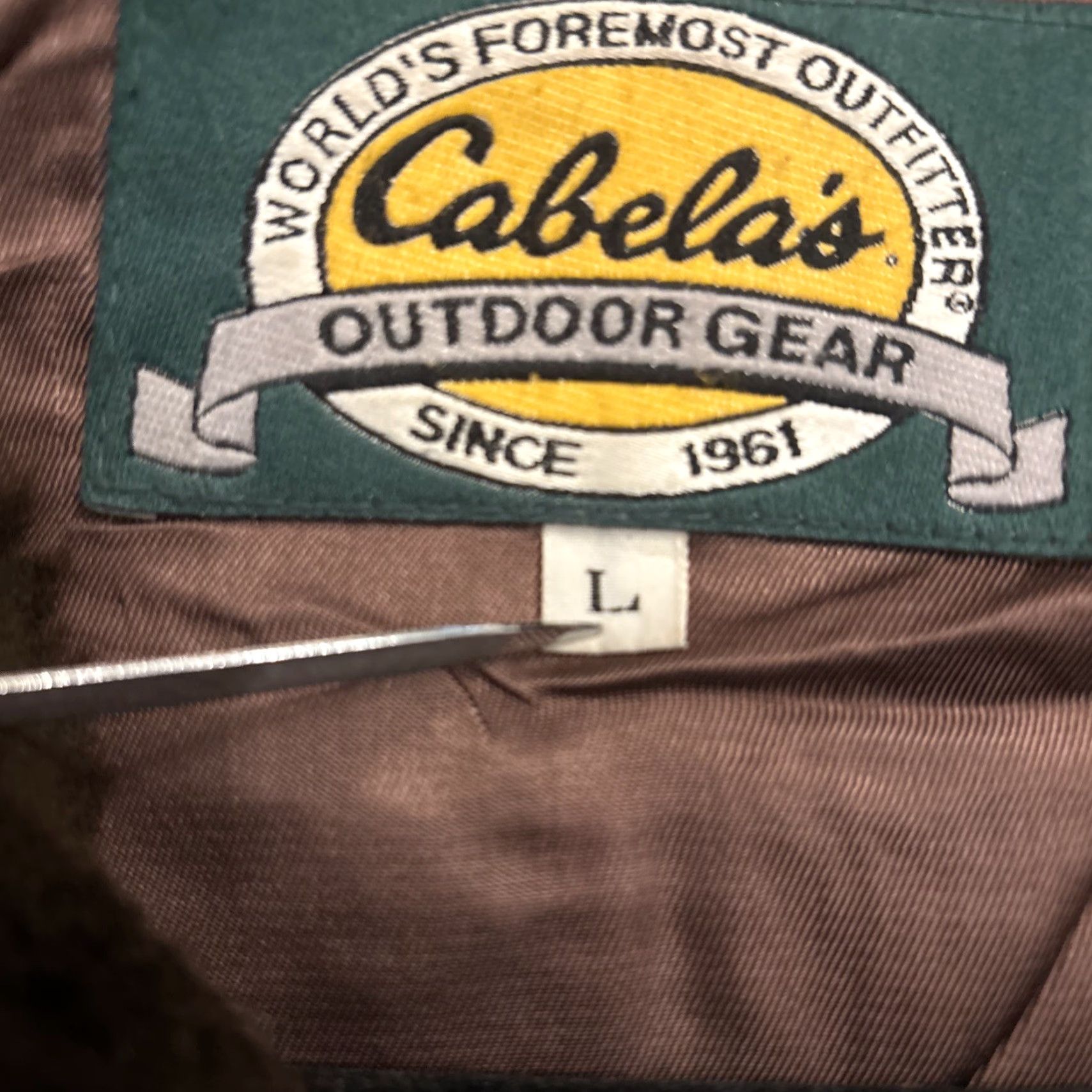 Vintage Vintage Cabela's Jacket Mens L Brown Leather Coat Bomber Aviator Pockets Zip Up Size US L / EU 52-54 / 3 - 5 Thumbnail