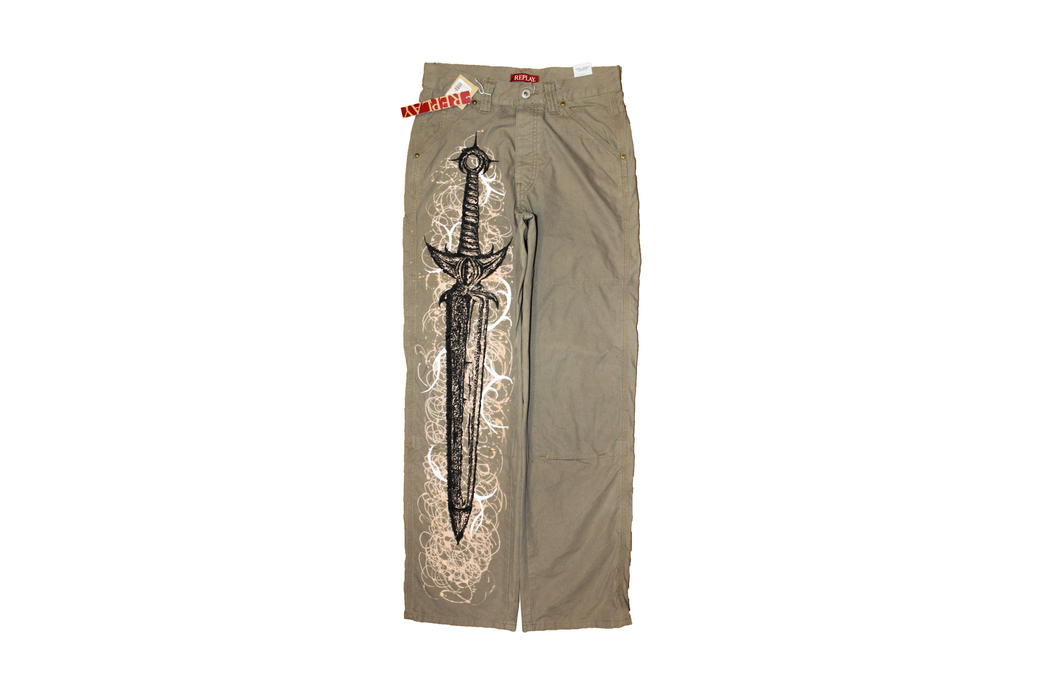Replay 1of1 Custom cybersigilism pants Size US 28 / EU 44 - 1 Thumbnail