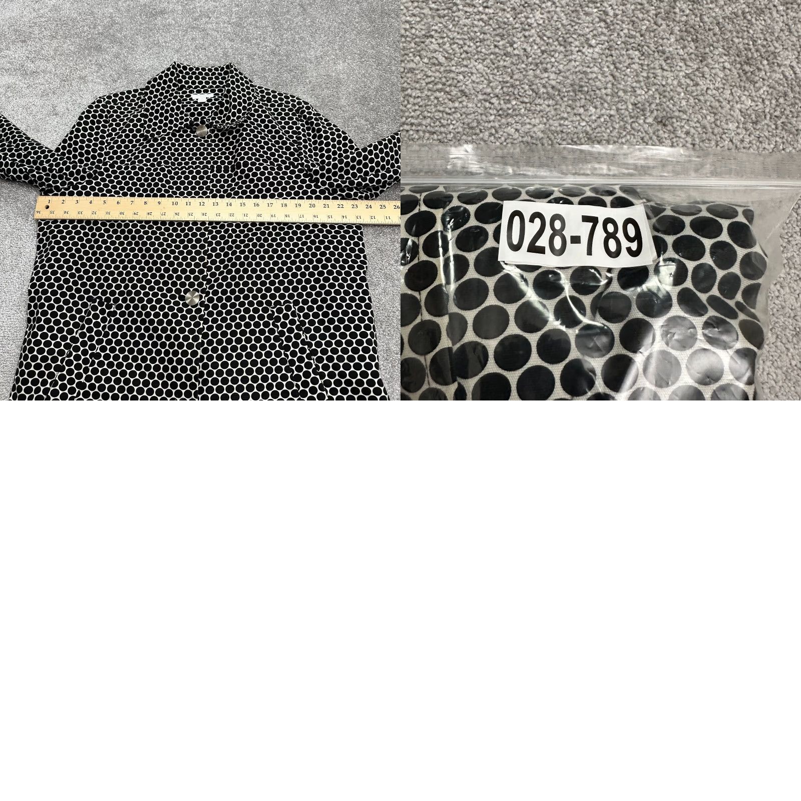 Charter Club Charter Club Overcoat Jacket Womens 1X Black Polka Dot Button Down Cotton Blend Size XL / US 12-14 / IT 48-50 - 9 Thumbnail