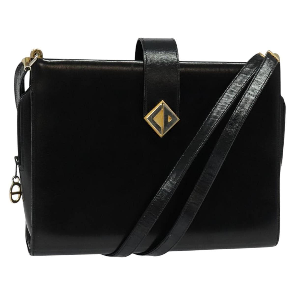 Dior DIOR Shoulder Bag Leather Black Gold Size ONE SIZE - 1 Thumbnail