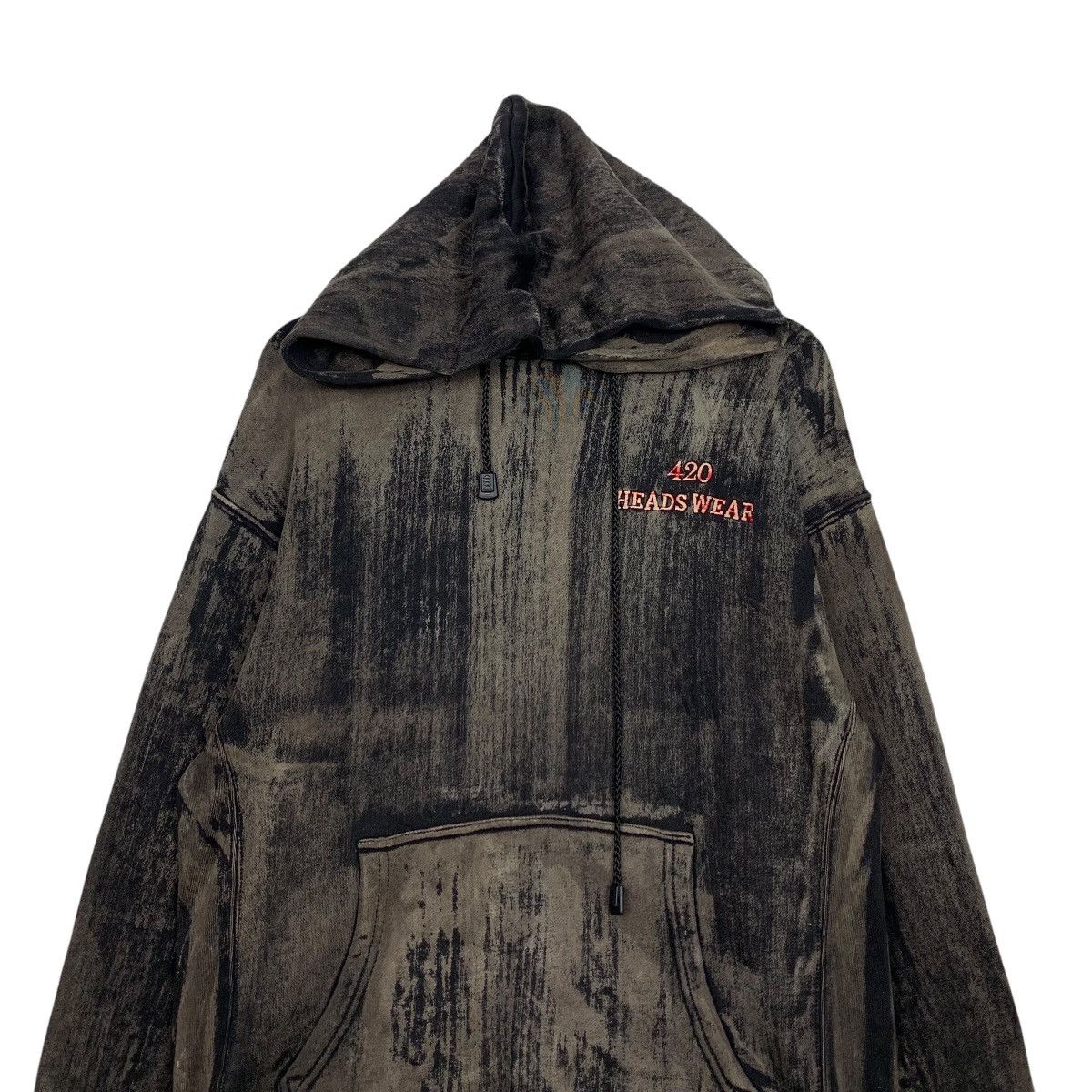 Japanese Brand Sick! Trashed 420 HEADS WEAR Pullover Hoodies #2240-C99 Size US M / EU 48-50 / 2 - 2 Thumbnail