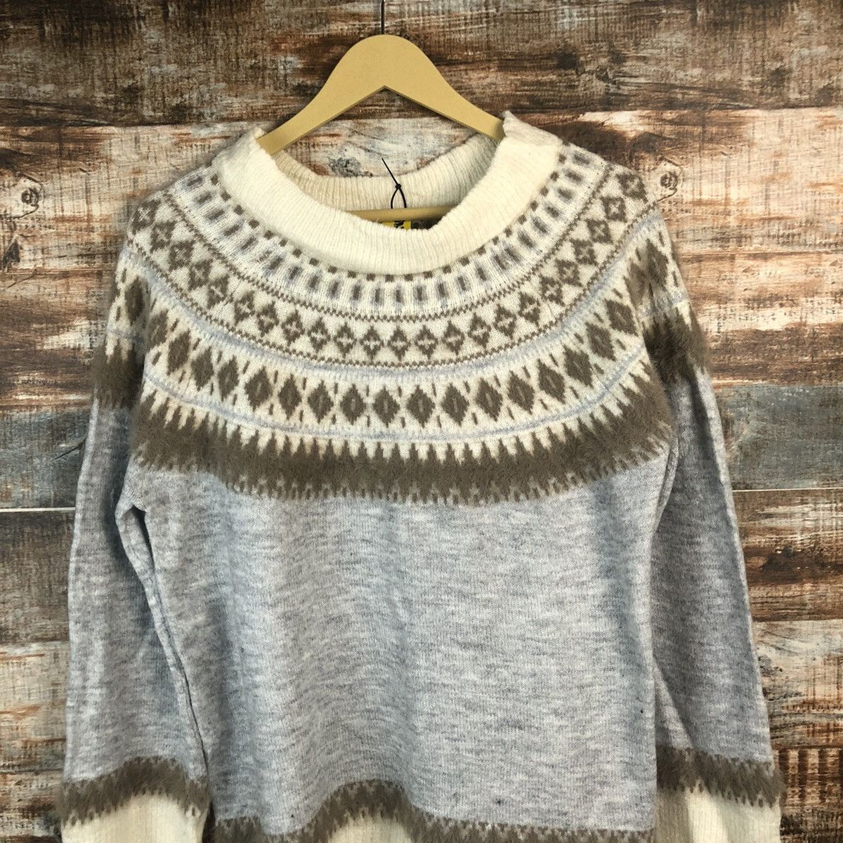 Homespun Knitwear × Japanese Brand Bi Abey Grey art vintage Knitwear #A1857 Size M / US 6-8 / IT 42-44 - 5 Thumbnail