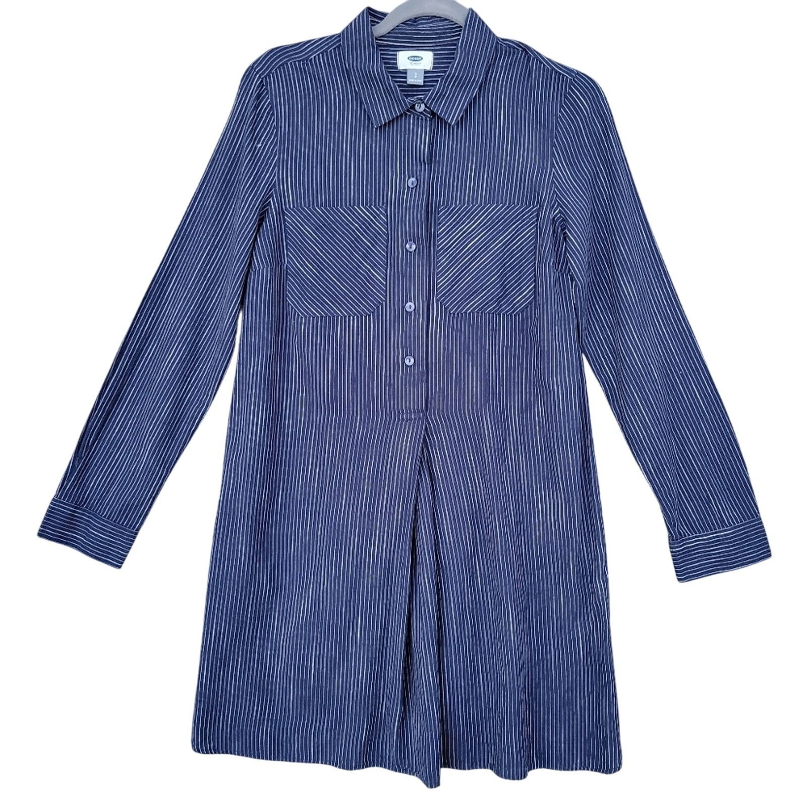Old Navy New Old Navy Womens Small Quarter Button Shirt Dress Size S / US 4 / IT 40 - 1 Thumbnail