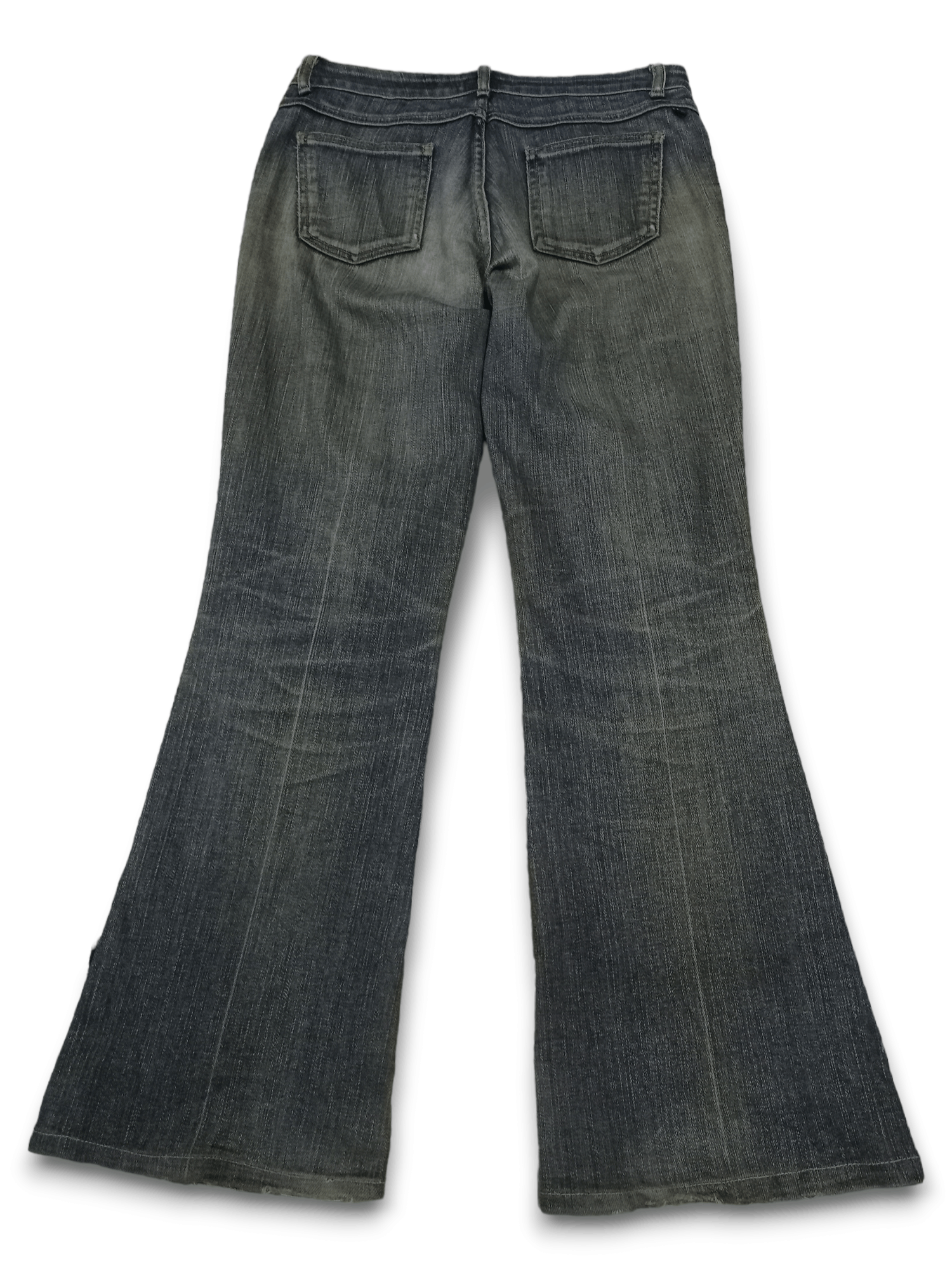 Edwin × Japanese Brand Vintage Japanese Edwin Mud Wash Ripped Style Flare Jeans Size US 29 - 2 Thumbnail