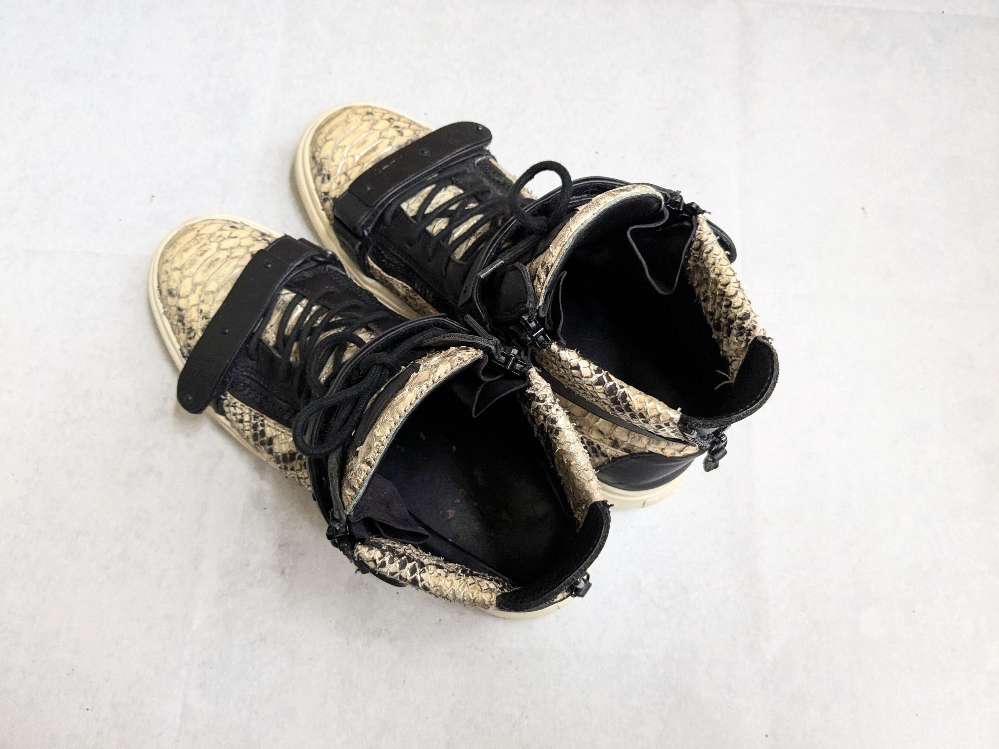 Giuseppe Zanotti Giuseppe Zanotti Sneakers Snakeskin Black 12 45 Size US 12 / EU 45 - 14 Thumbnail