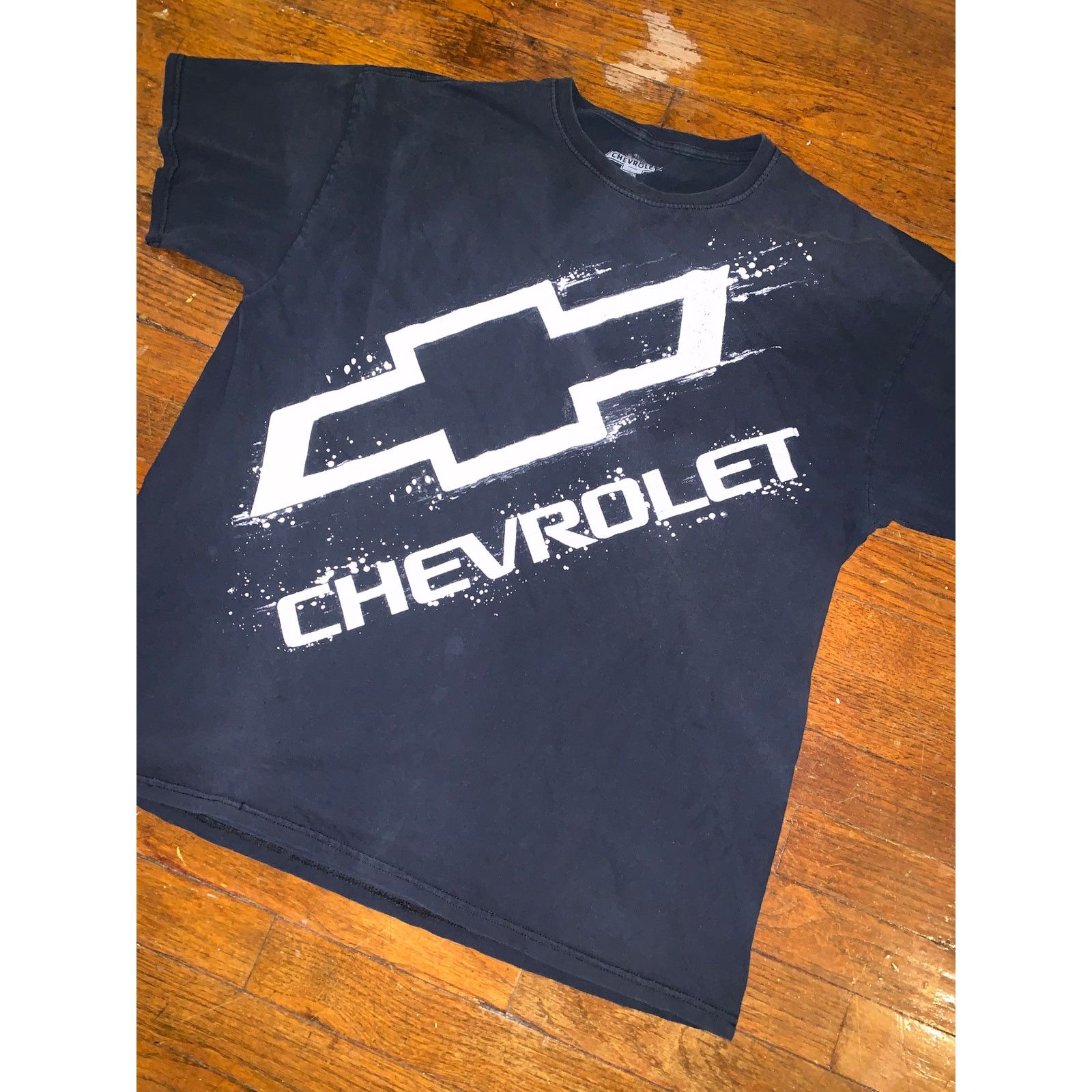 Chevrolet Chevrolet Bowtie T Shirt XL Black Faded Distressed Chevy Size US XL / EU 56 / 4 - 3 Thumbnail