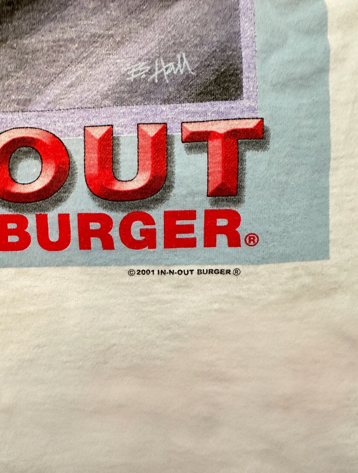 Vintage 2001 In-N-Out Burger California Retro Promo Tee Size US M / EU 48-50 / 2 - 3 Thumbnail