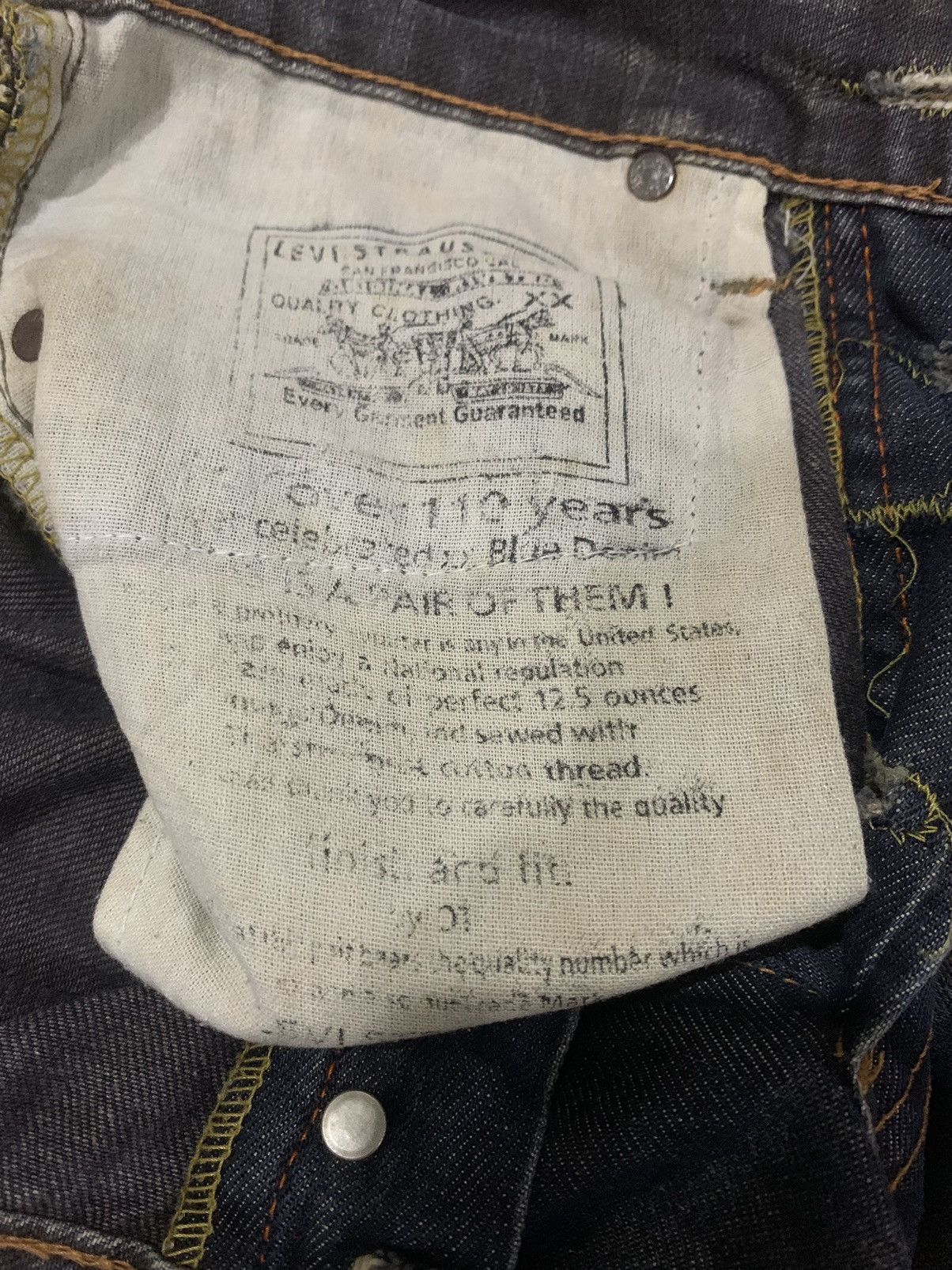 Levi's × Levi's Vintage Clothing Vintage 80s Levis 501 ButtonFly Dark Wash Jeans Size US 31 - 13 Thumbnail