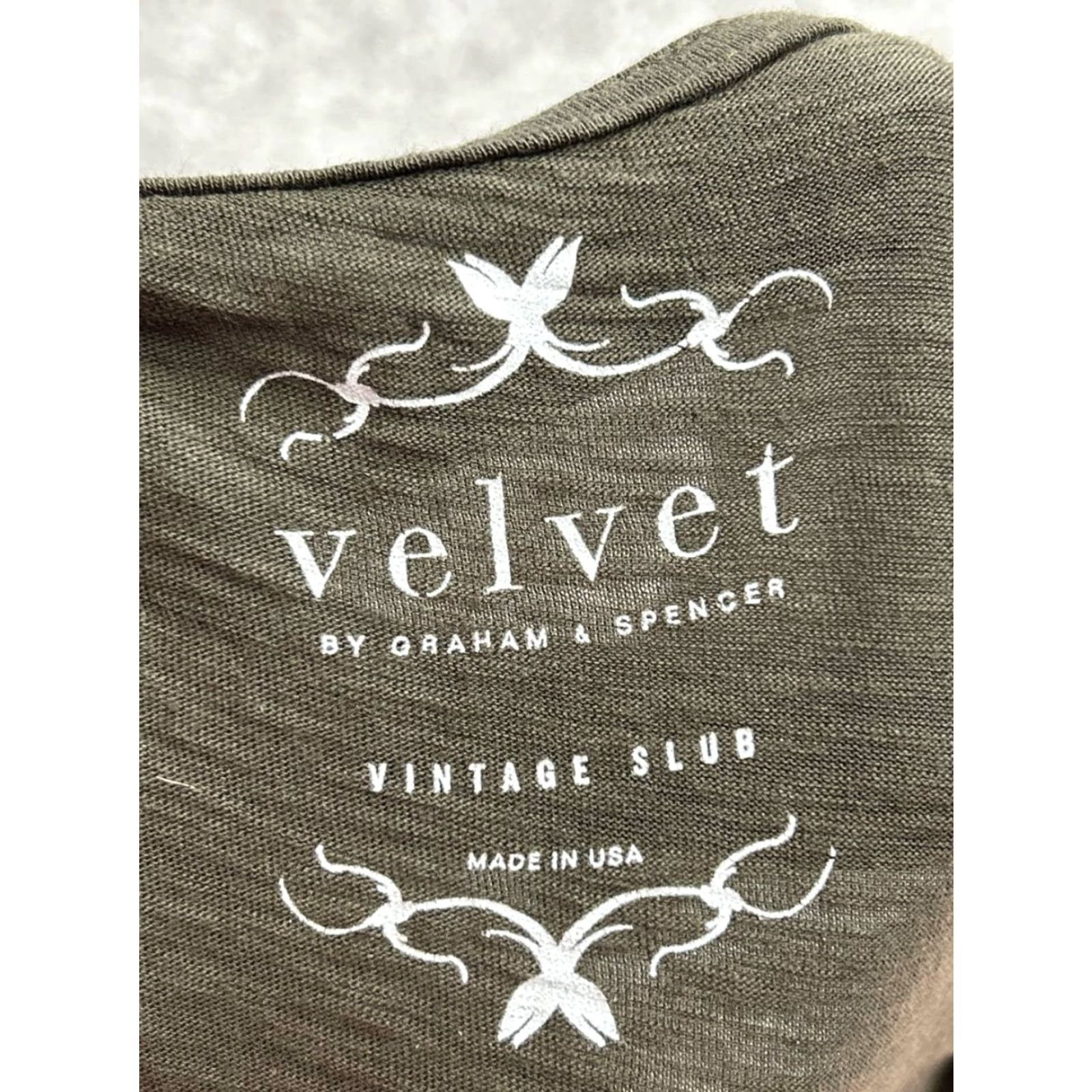 Velvet Velvet by Graham & Spencer Womens XXS Olive Green Cotton Wrap Knit Shirt Size XXS / US 00 / IT 34 - 5 Thumbnail