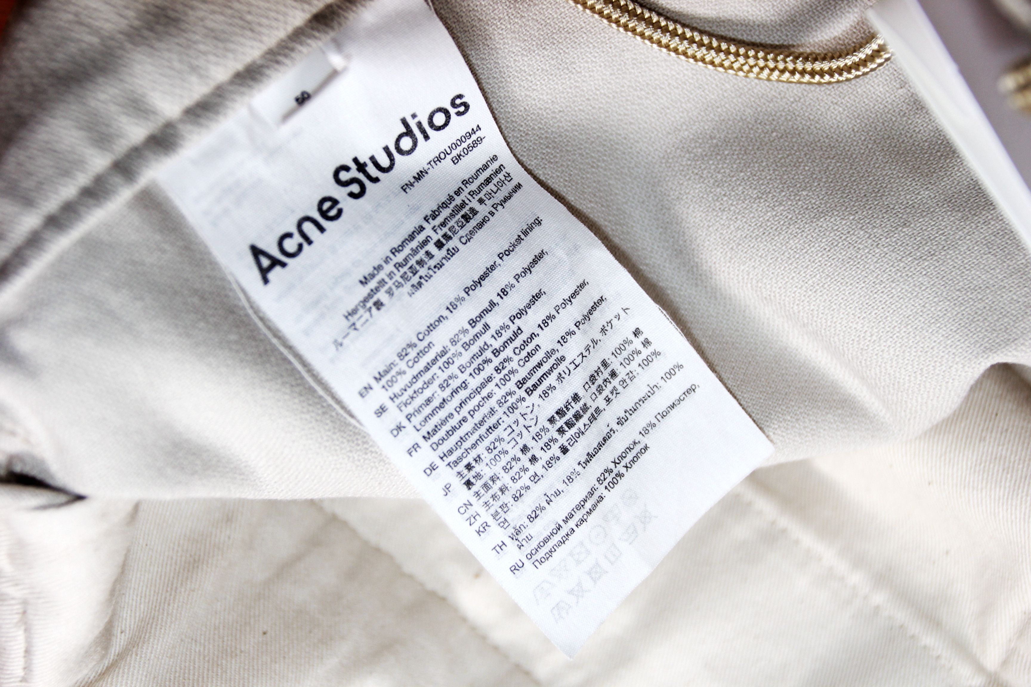 Acne Studios BNWT SS24 ACNE STUDIOS TWILL PANTS 50 Size US 34 / EU 50 - 9 Thumbnail