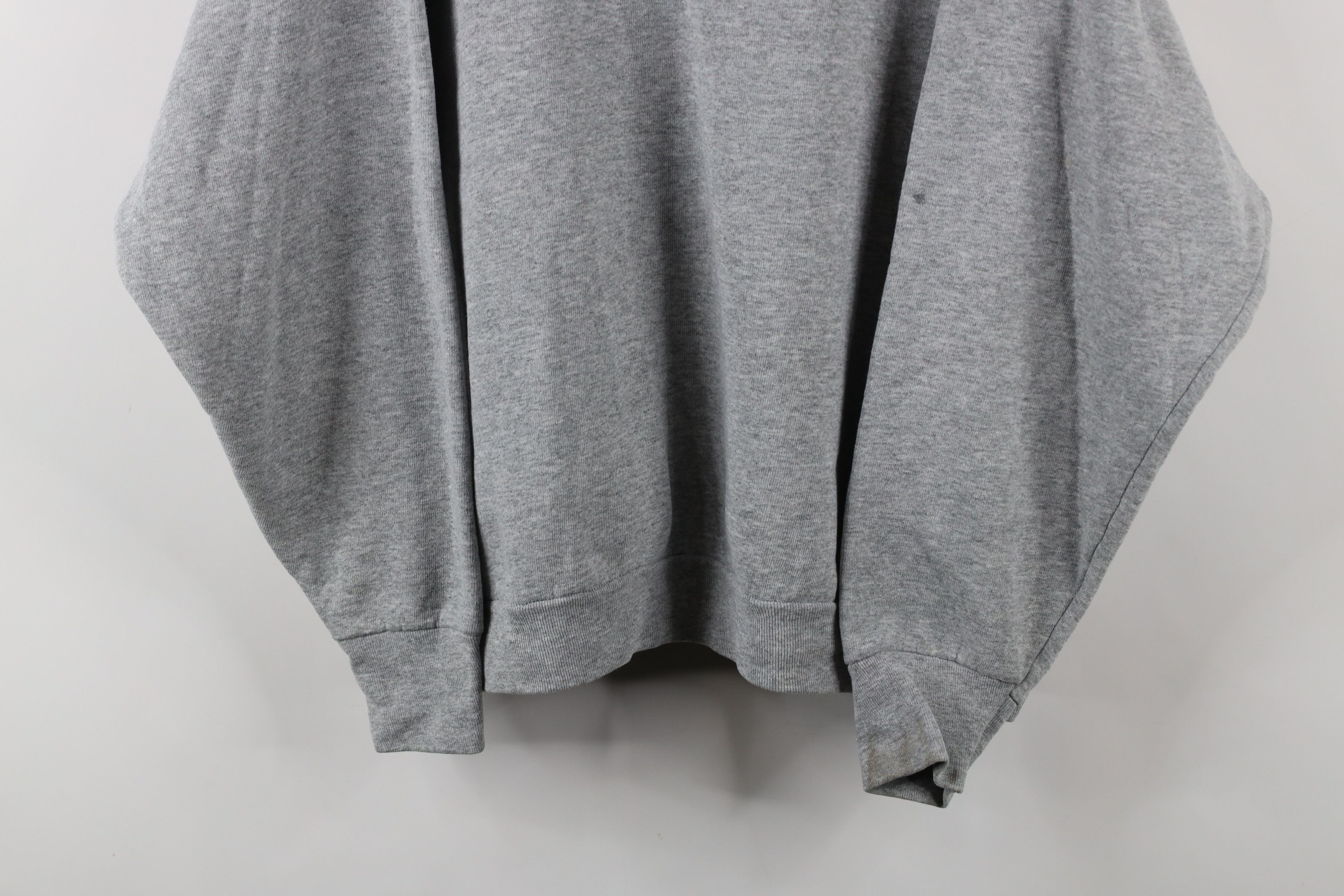 Vintage Vintage 90s Streetwear Crewneck Sweatshirt Heather Gray Size XXL / US 16-18 / IT 52-54 - 3 Thumbnail