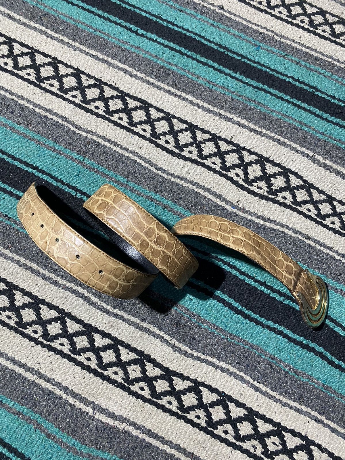 If Six Was Nine 2000s Time - Belt Snakeskin Kmrii Style Size ONE SIZE - 2 Thumbnail