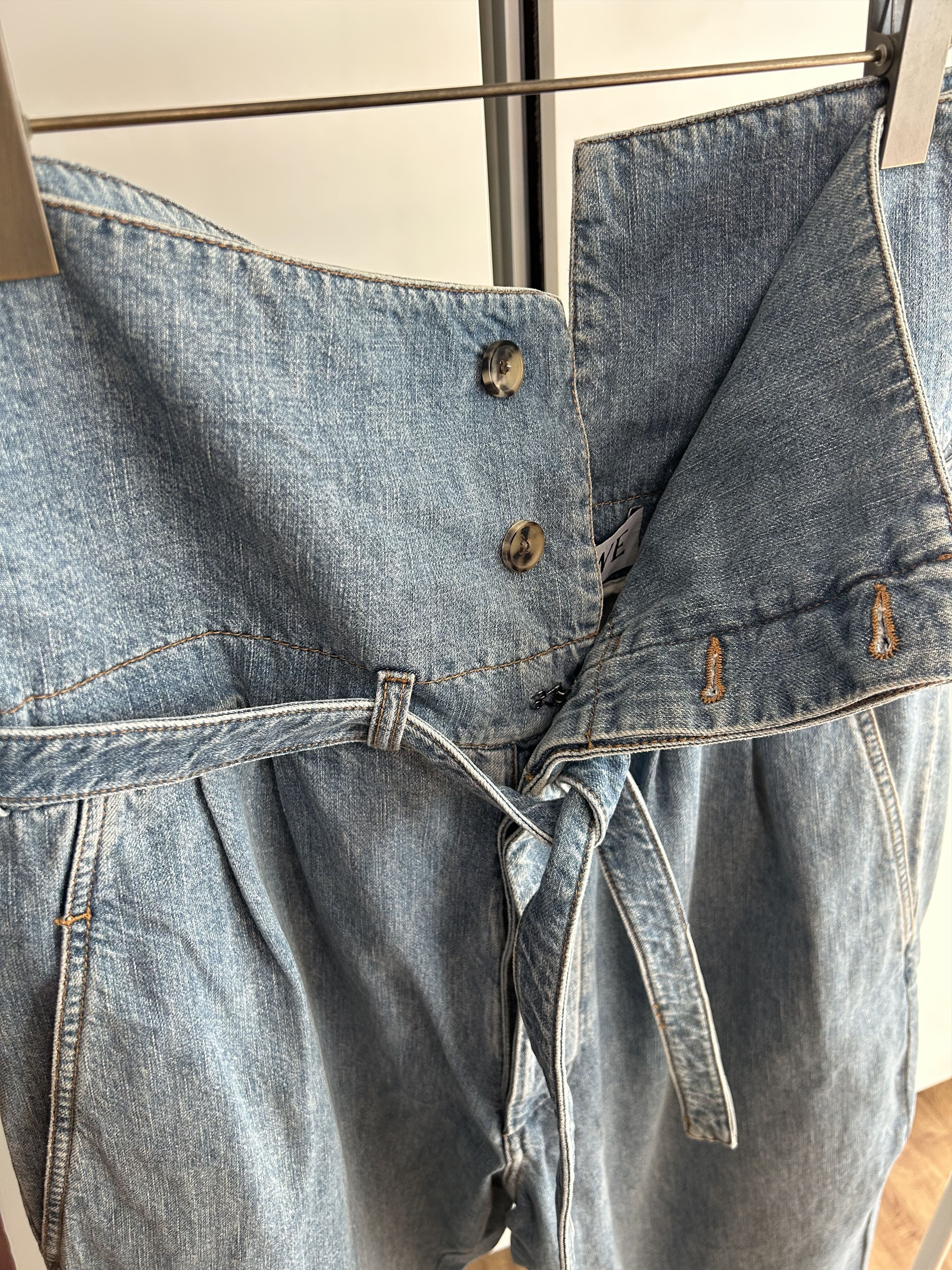 Loewe LOEWE Fold-Over Denim Pants Size US 34 / EU 50 - 9 Thumbnail