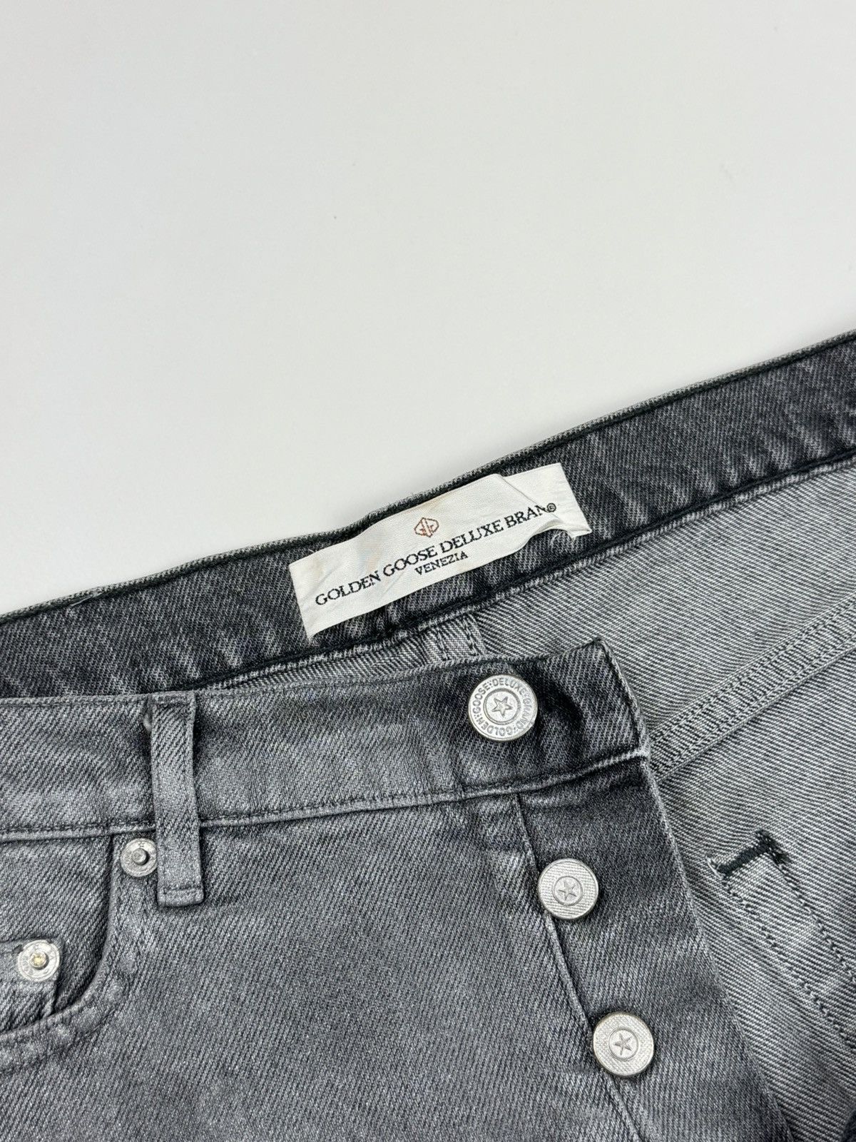 Golden Goose Golden Goose Silver Jeans Pants Size 29 Size 29" - 8 Thumbnail