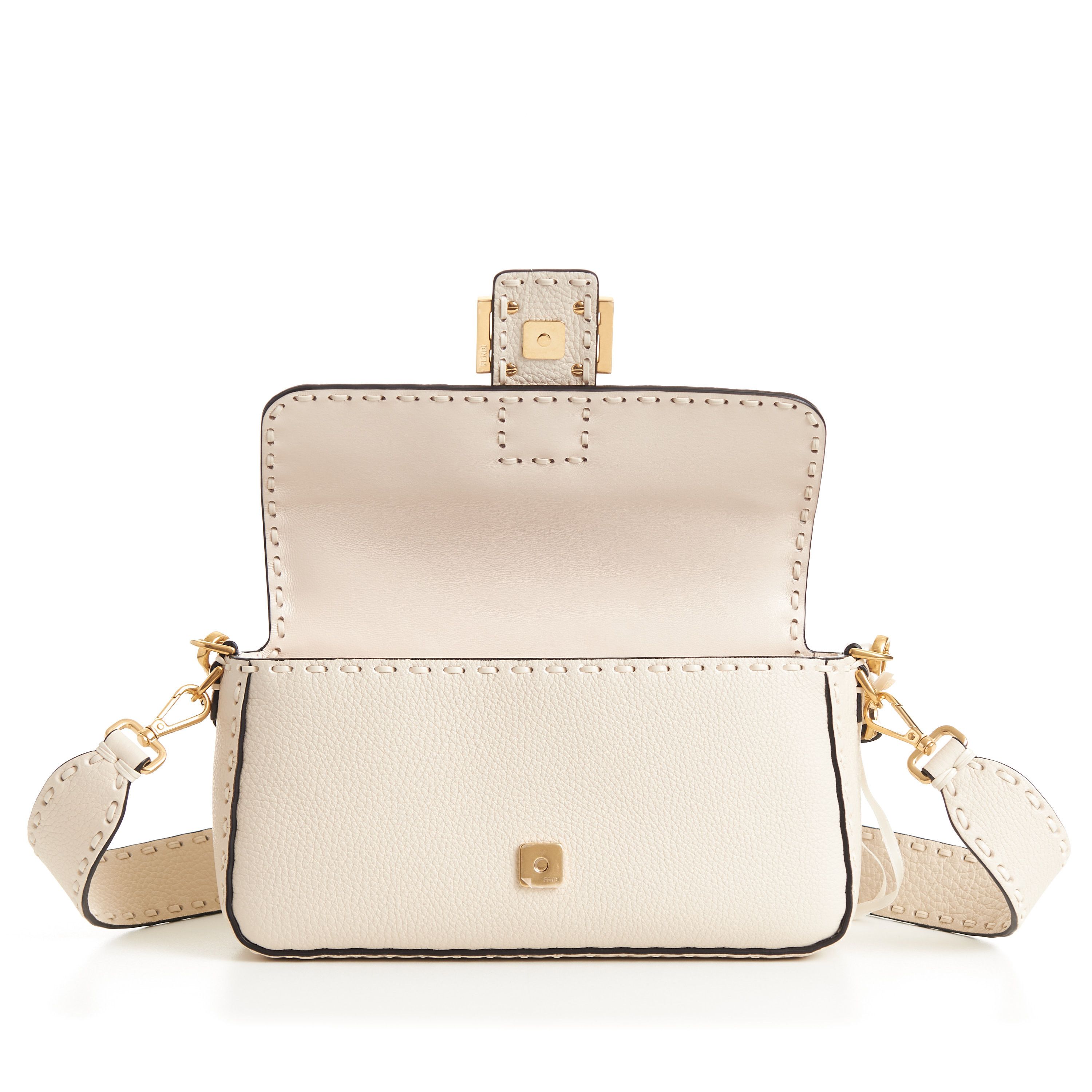 Fendi Baguette - Camellia Selleria Bag With Oversize Topstitching Size ONE SIZE - 17 Thumbnail