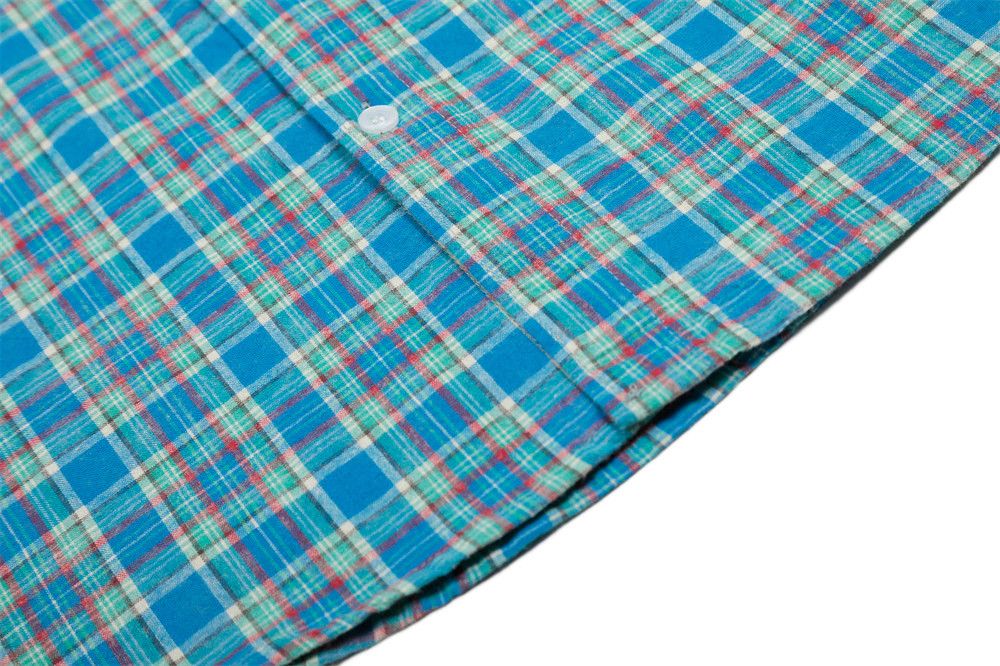 Japanese Brand × Vintage Men's Japanese loose casual plaid long-sleeved shirt Size US M / EU 48-50 / 2 - 6 Thumbnail