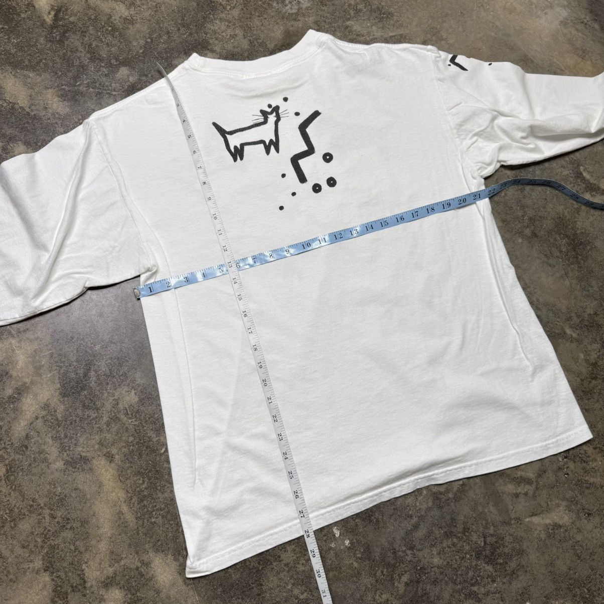 Vintage vintage longsleeve dog and cat weatern art tshirt Size US XL / EU 56 / 4 - 7 Thumbnail