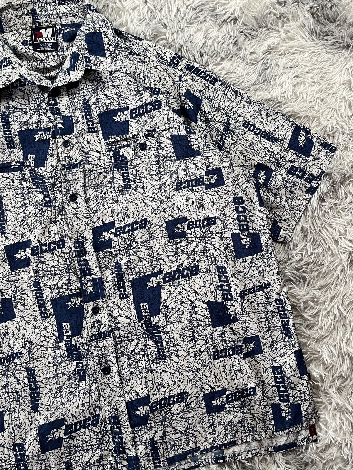 Mecca Vintage Mecca usa shirt over print Size US XL / EU 56 / 4 - 6 Thumbnail