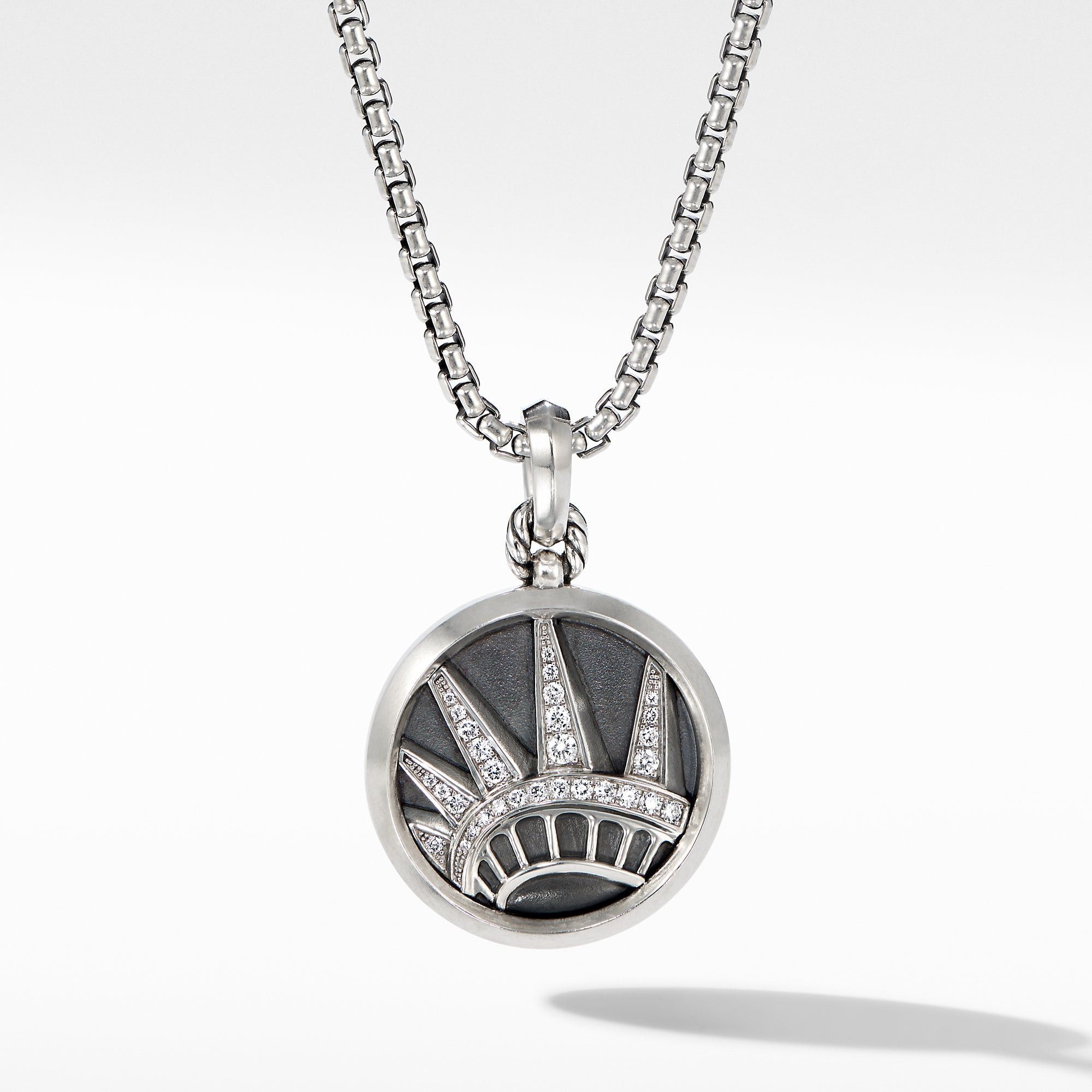 David Yurman o1w1db10325 Size:OS/NYC Statue of Liberty Amulet in Silver Size ONE SIZE - 1 Thumbnail
