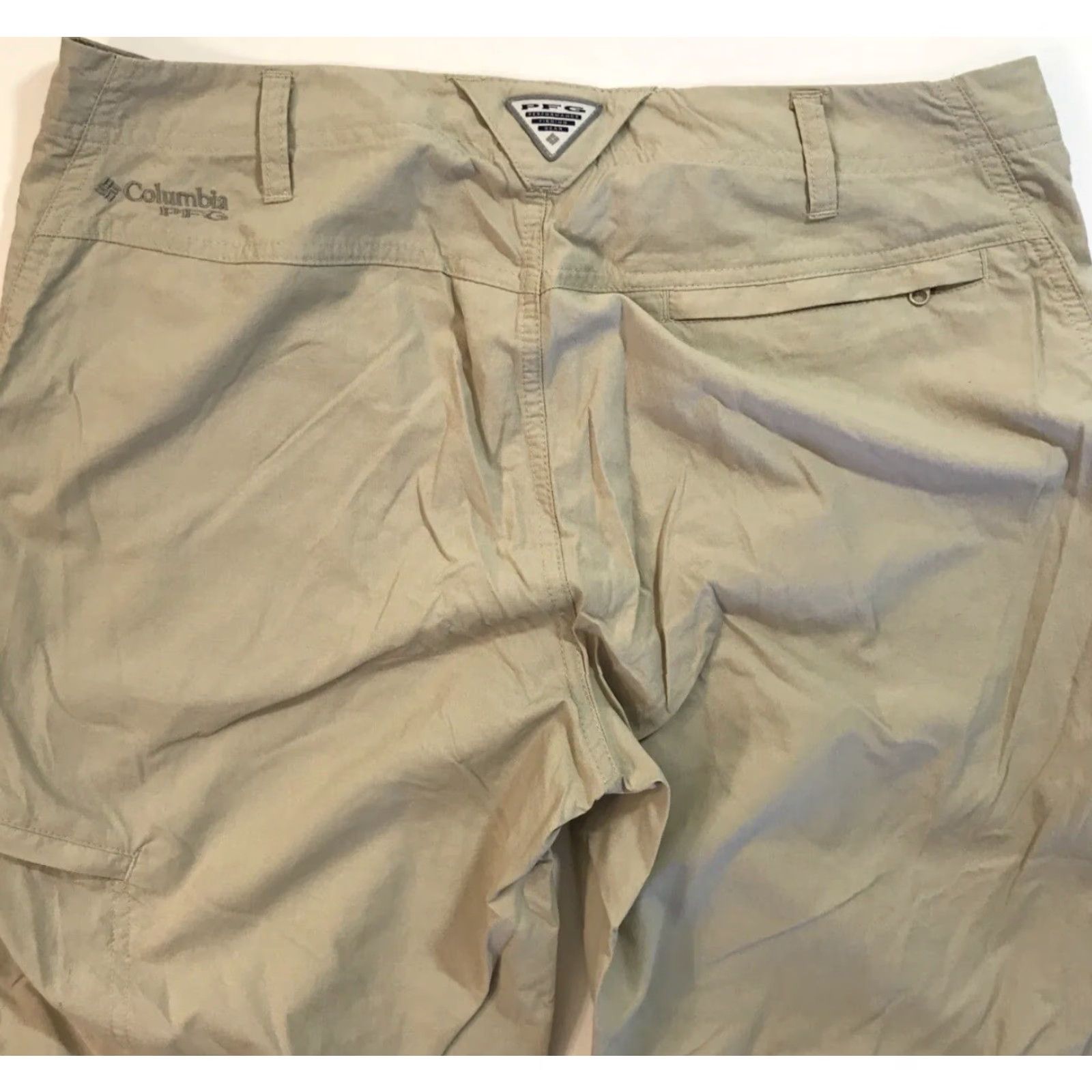 Vintage Columbia Pants Khaki Womens Sz 32x32 10 PFG Omni-Shade Hiking Camping Fishing Straight Leg Beige/Beige (Columbia) Size 24" / US 00 / IT 34 - 6 Thumbnail