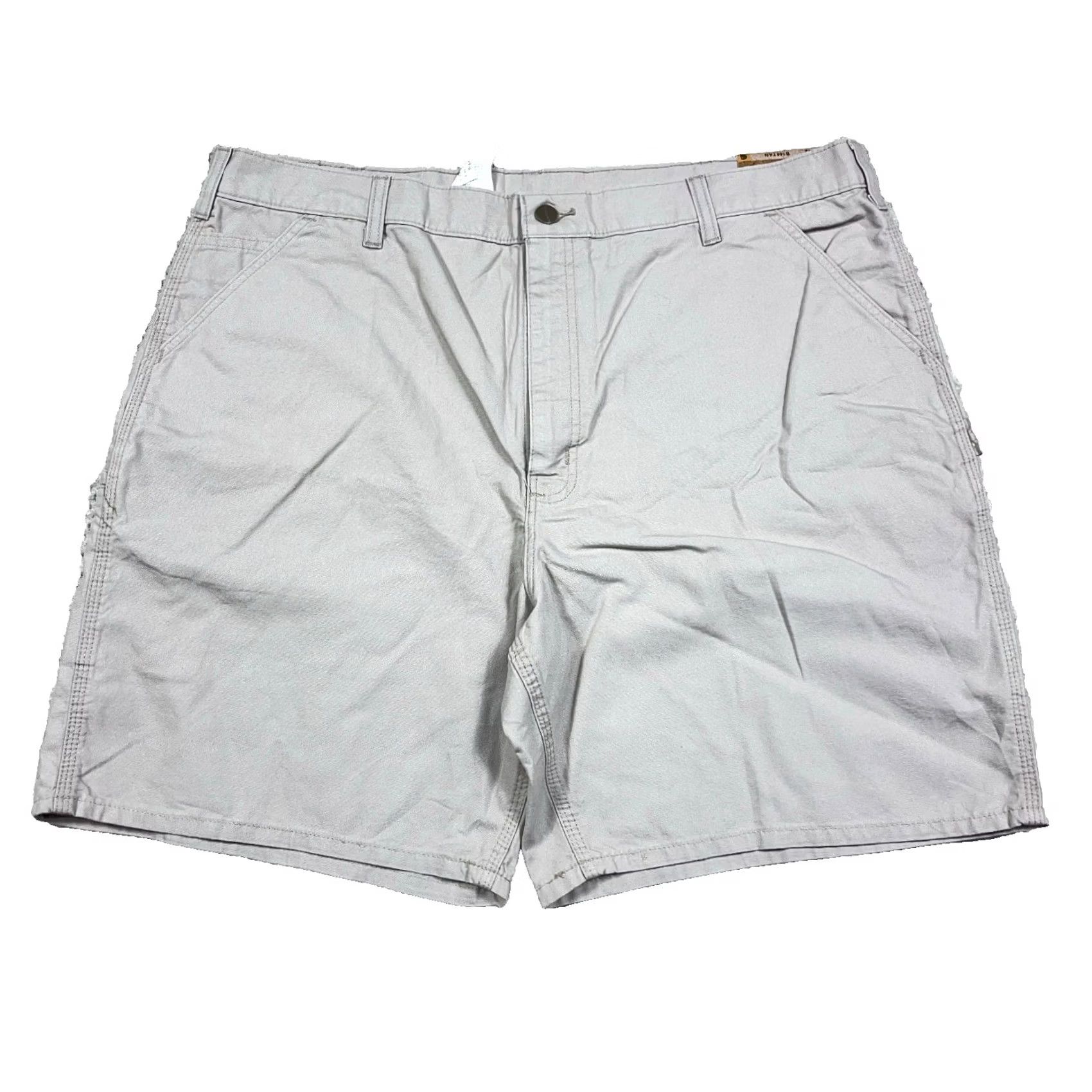 Carhartt VINTAGE Carhartt Shorts Men 42 Bermuda Relaxed Cargo Pocket Tan 90s Hip Hop Hipster Rockabilly Classic Baggy Canvas Cotton Size US 42 / EU 58 - 2 Thumbnail
