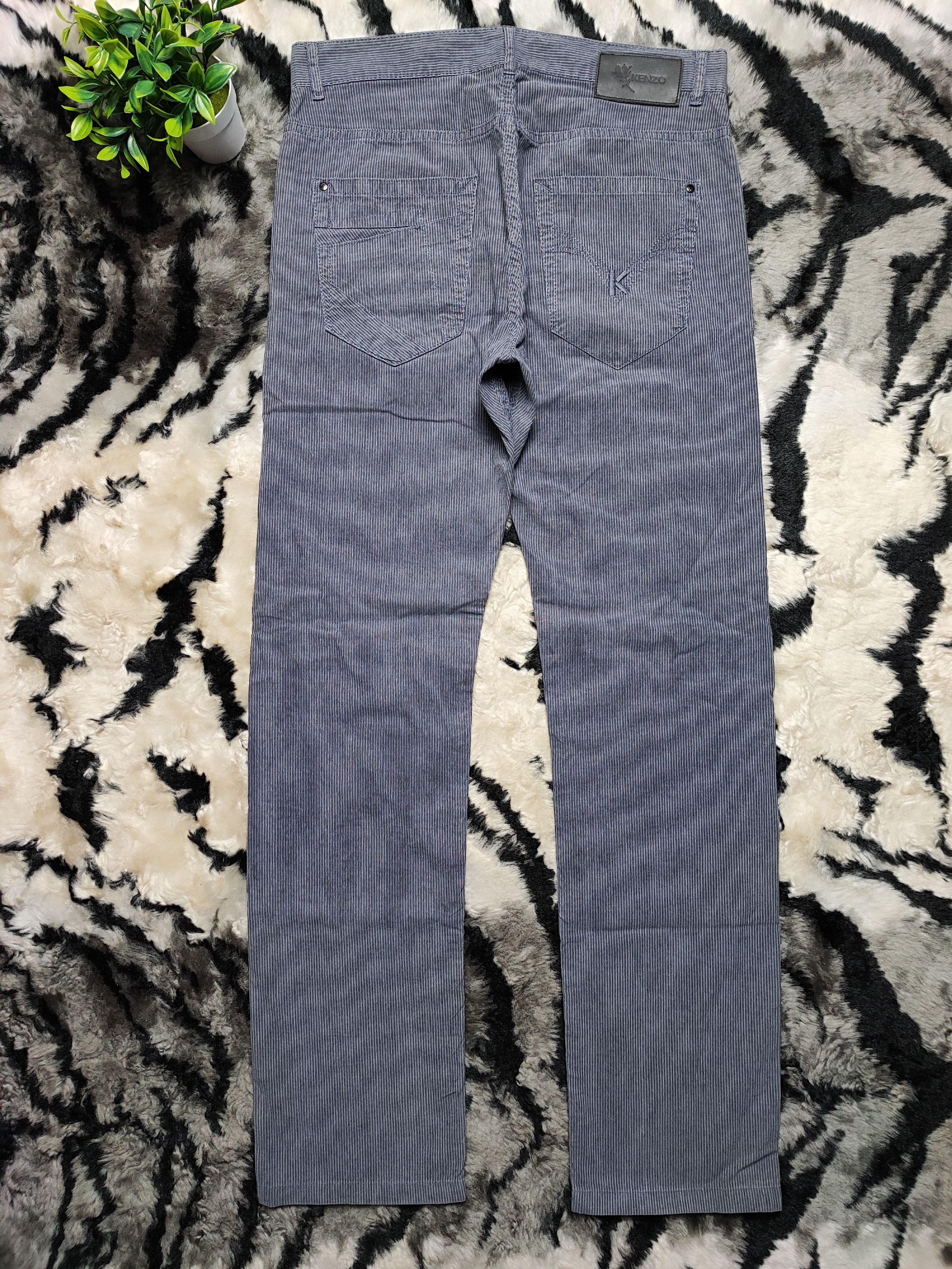 Japanese Brand Stripe Hickory Cotton Pants by Kenzo Size US 30 / EU 46 - 8 Thumbnail