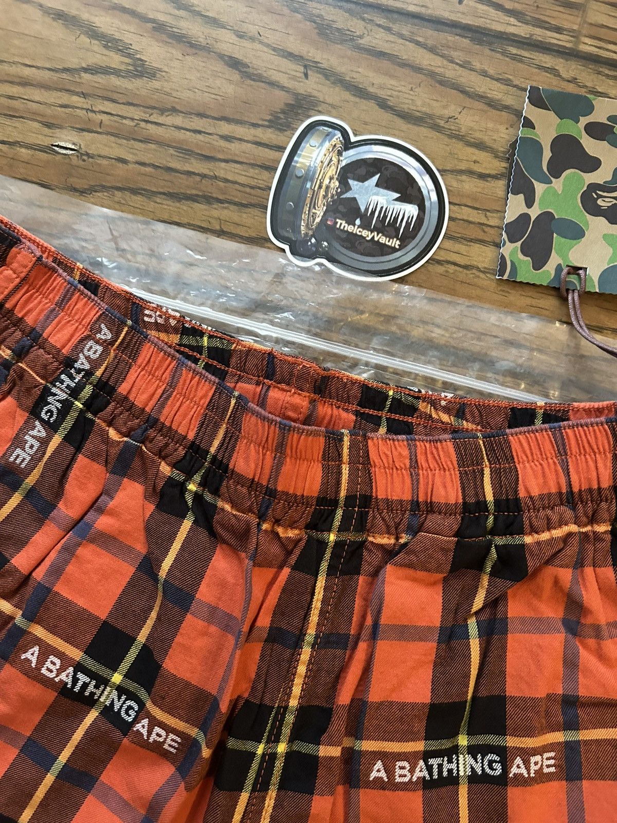 Bape NEW Bape Plaid Pajama Shorts Size US 28 / EU 44 - 3 Thumbnail