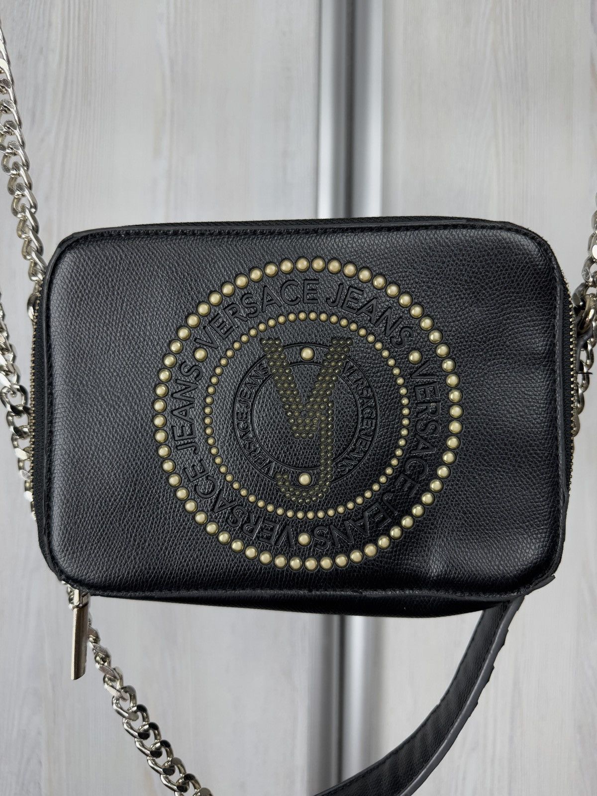 Versace Jeans Couture Versace Jeans Couture big logo faux leather clutch bag Size ONE SIZE - 2 Thumbnail