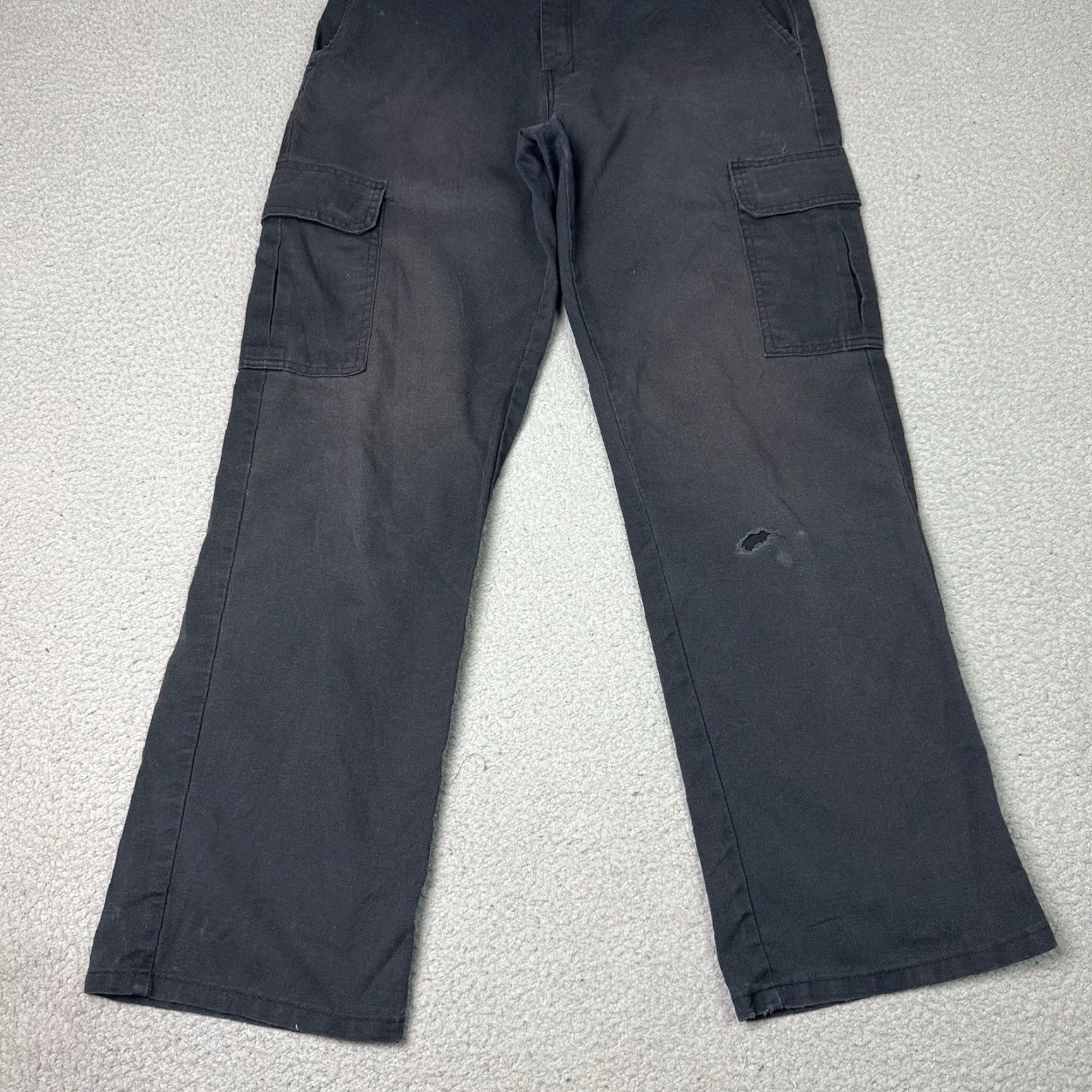 Dickies Dickies Pants Mens 32x32 Black Cargo Pocket Wide Straight Leg Relaxed Work Utility Casual Pants Mens Size US 32 / EU 48 - 4 Thumbnail