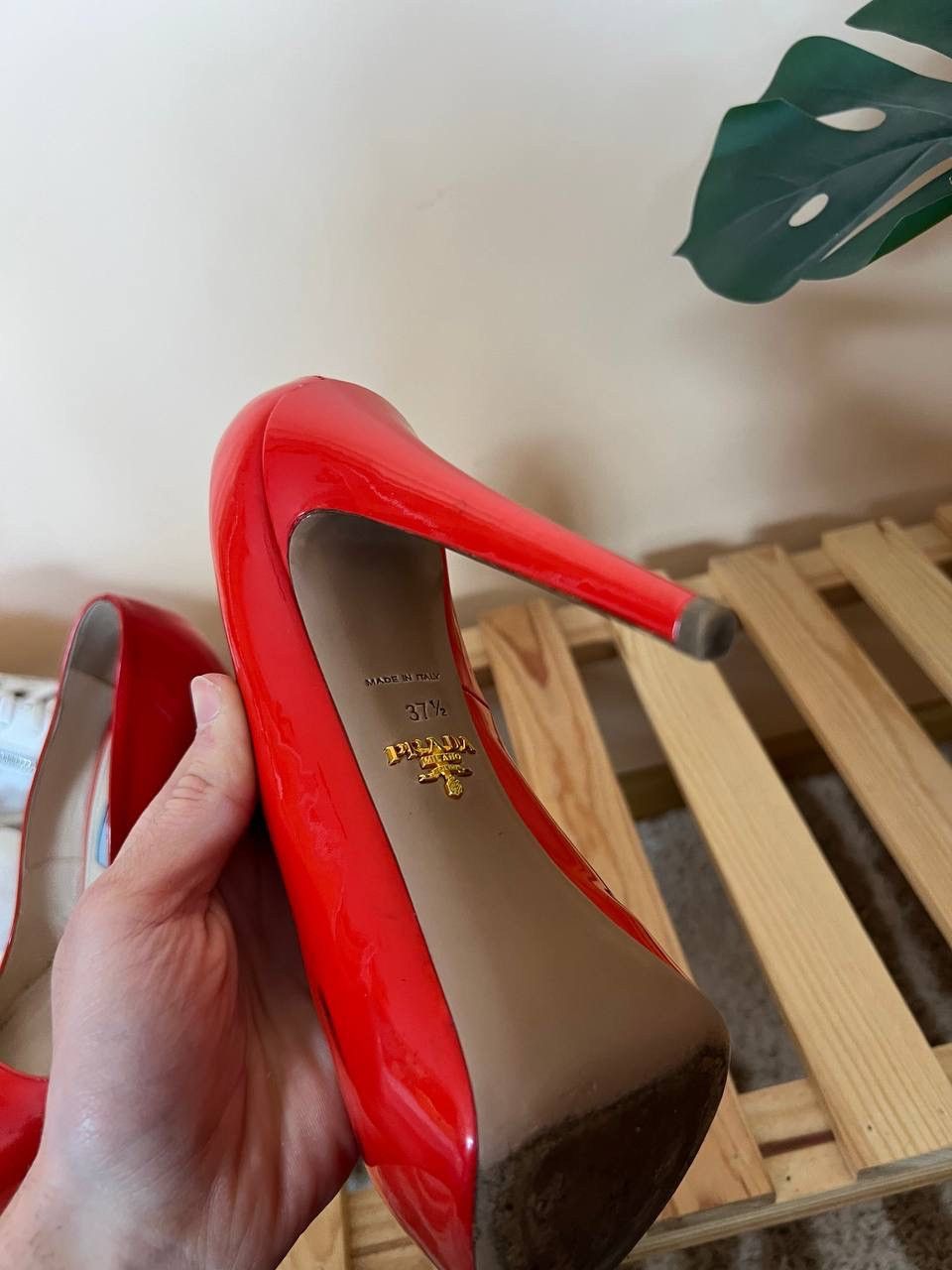 Prada Women High Heels Prada Red Size 37,5 Leather Size US 7.5 / IT 37.5 - 15 Thumbnail
