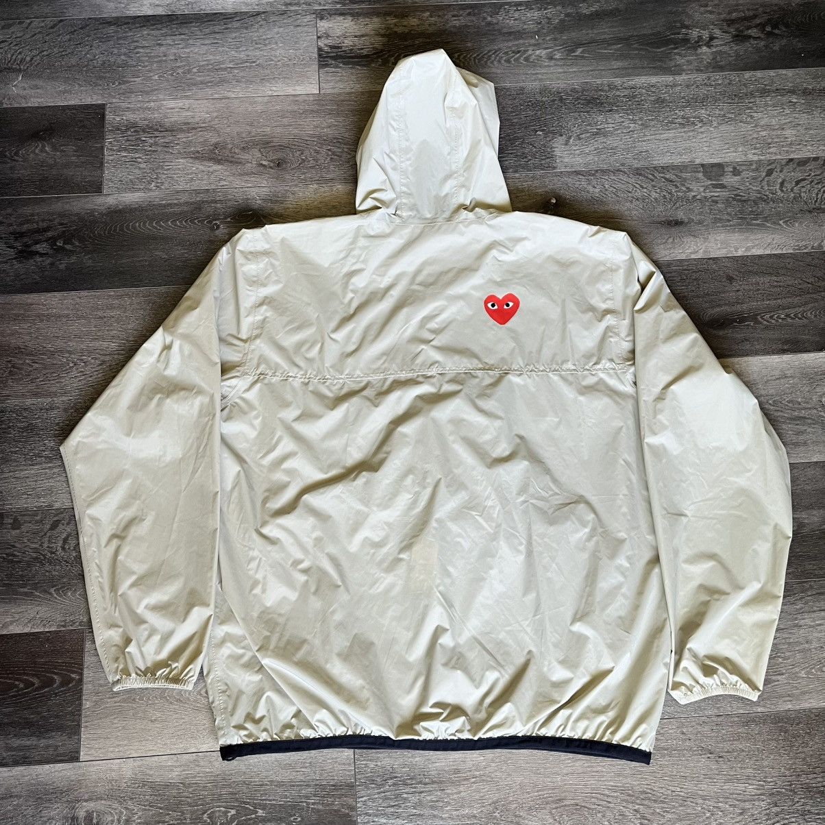 Comme des Garcons PLAY × K-Way Comme des Garcons Play K Way Full Zip Packable Jacket Beige Size US XXL / EU 58 / 5 - 2 Thumbnail