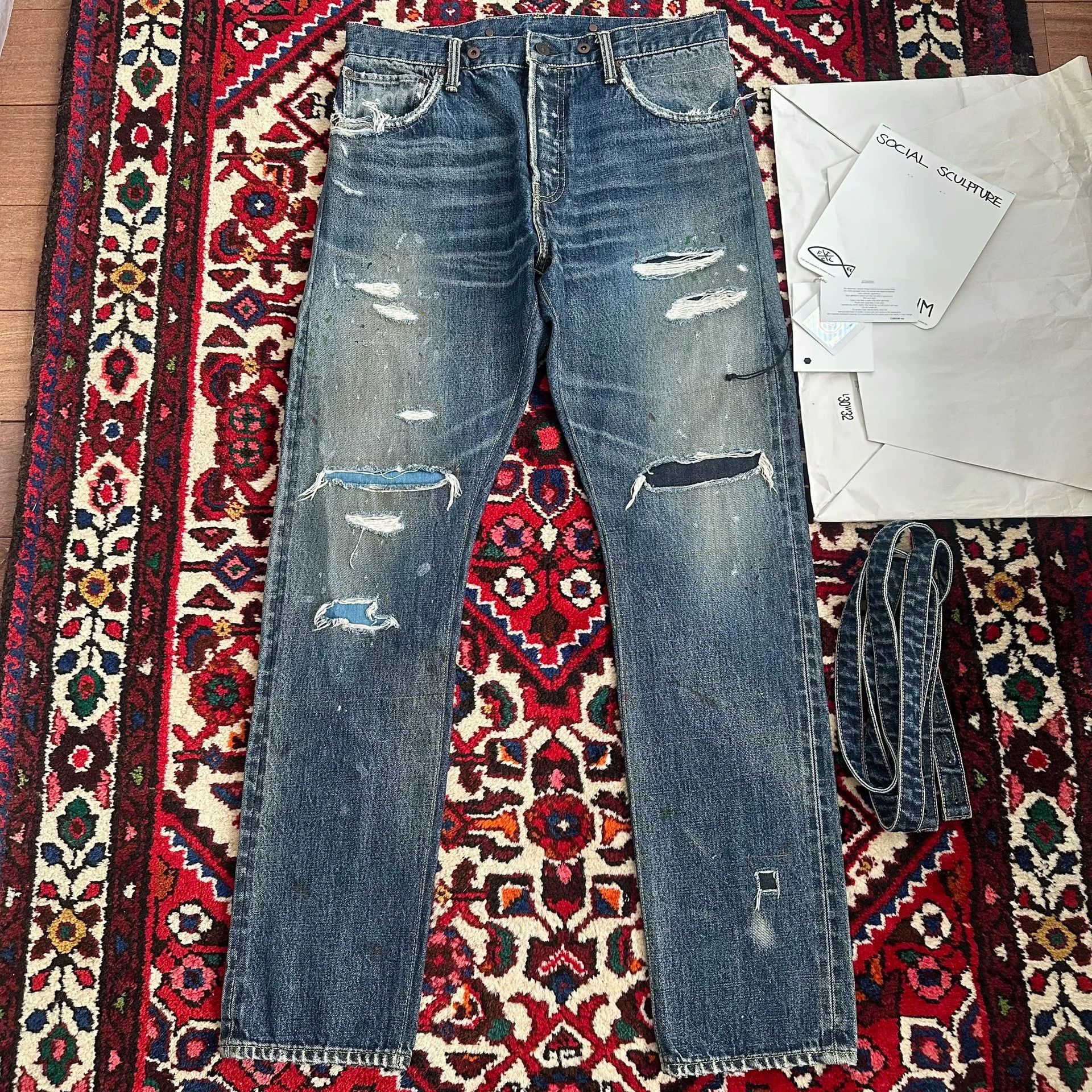 Visvim visvim 20ss 15D17 dp narrow washed jeans w32l30 Size US 32 / EU 48 - 2 Thumbnail