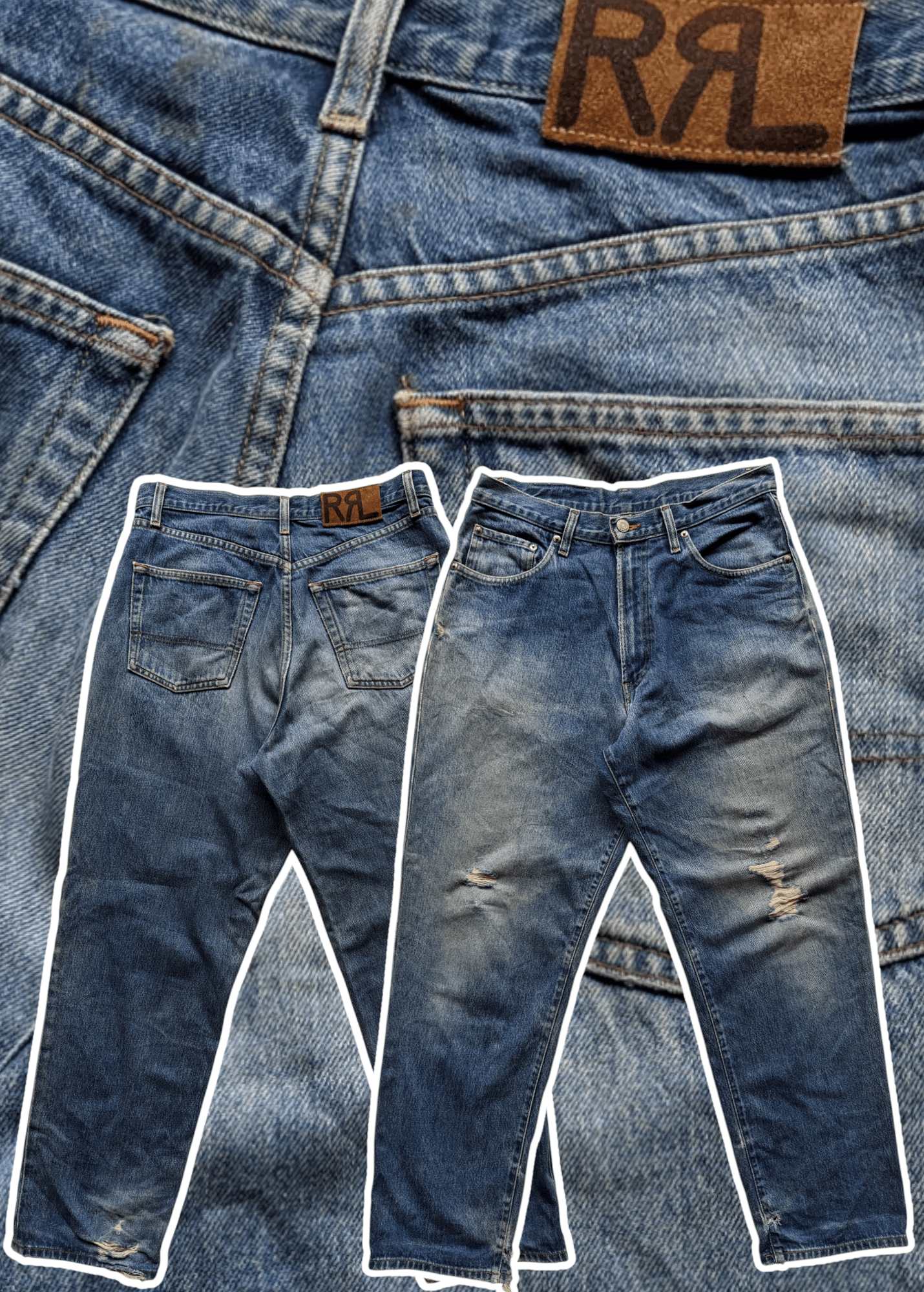 Polo Ralph Lauren × RRL Ralph Lauren × Vintage Vintage Double R Ralph Lauren regular jeans Size US 31 - 1 Thumbnail