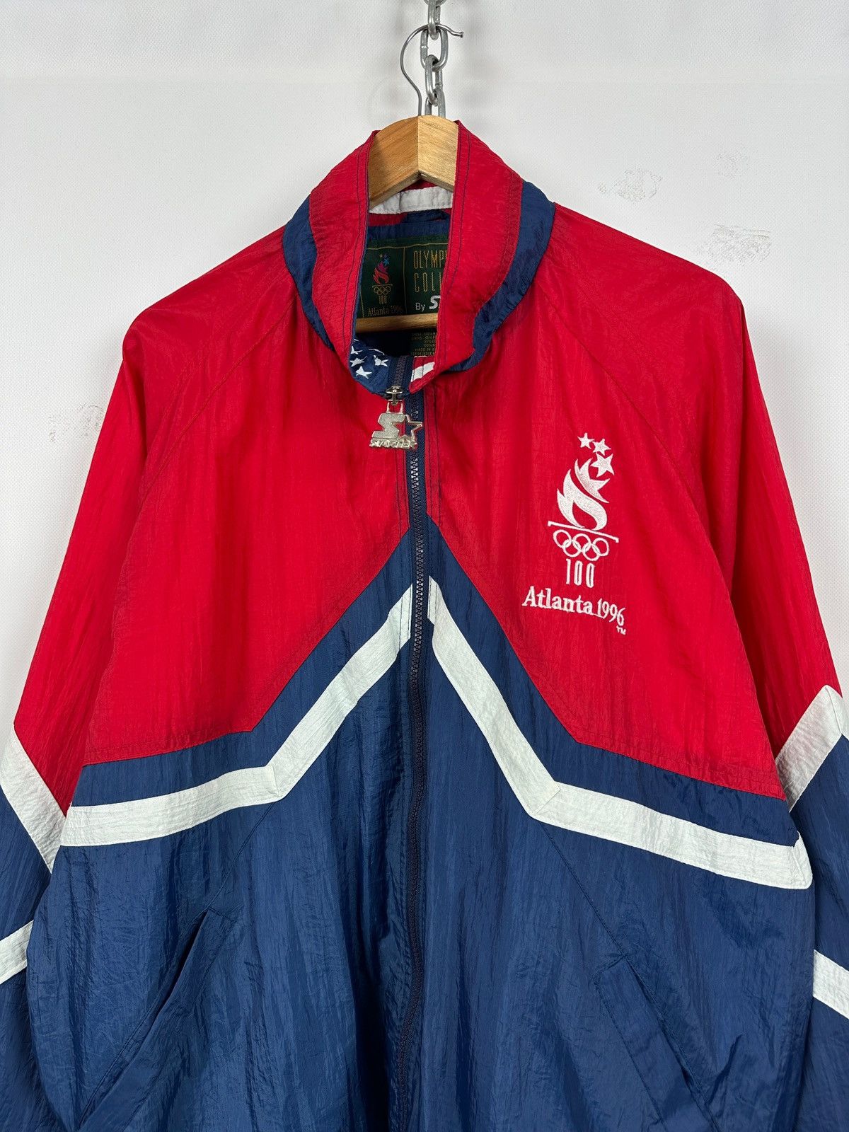 Starter 1996 Vintage Starter Atlanta Olympic Games Jacket Size US XL / EU 56 / 4 - 4 Thumbnail