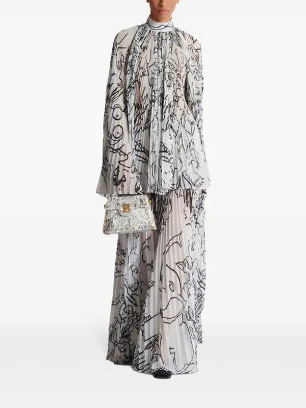 Balmain o1s1wg111225 Size:OS/X Disney B-Buzz Tote Bag in White Size ONE SIZE - 5 Thumbnail