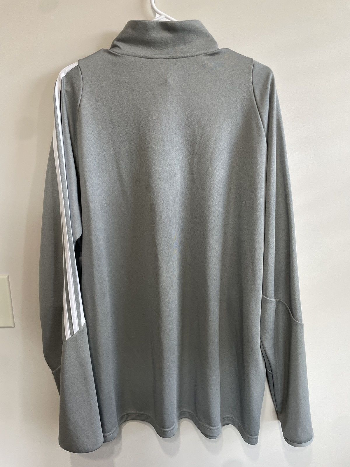 Adidas Adidas Grey Quarter Zip Jacket Size US XXL / EU 58 / 5 - 3 Thumbnail