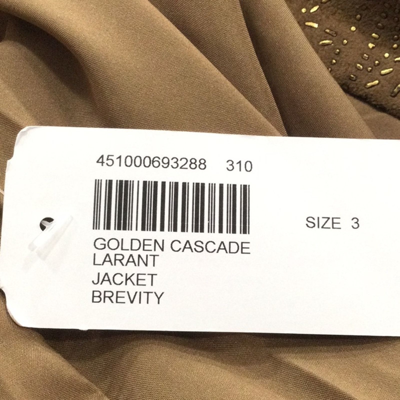 Chicos Chico's Golden Cascade Larant Brevity Jacket 3/XL/16 NWT Size XL / US 12-14 / IT 48-50 - 12 Thumbnail