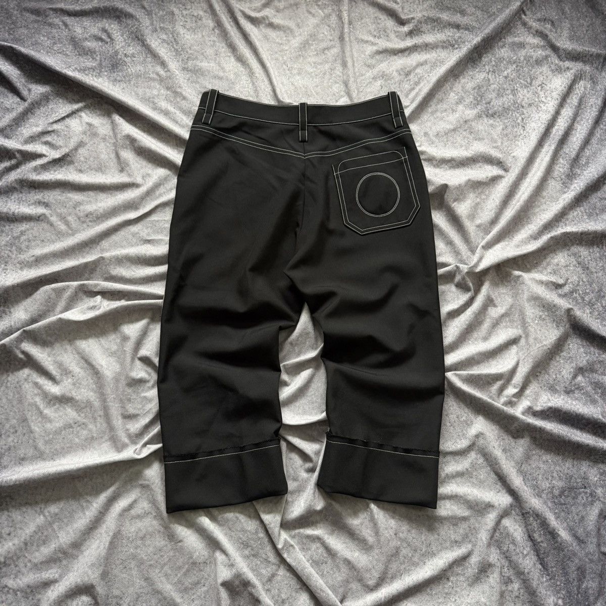 Chloe Chloe Cropped Capri Trousers Pants Slim Fit Black Stitch Size 32" / US 10 / IT 46 - 1 Thumbnail
