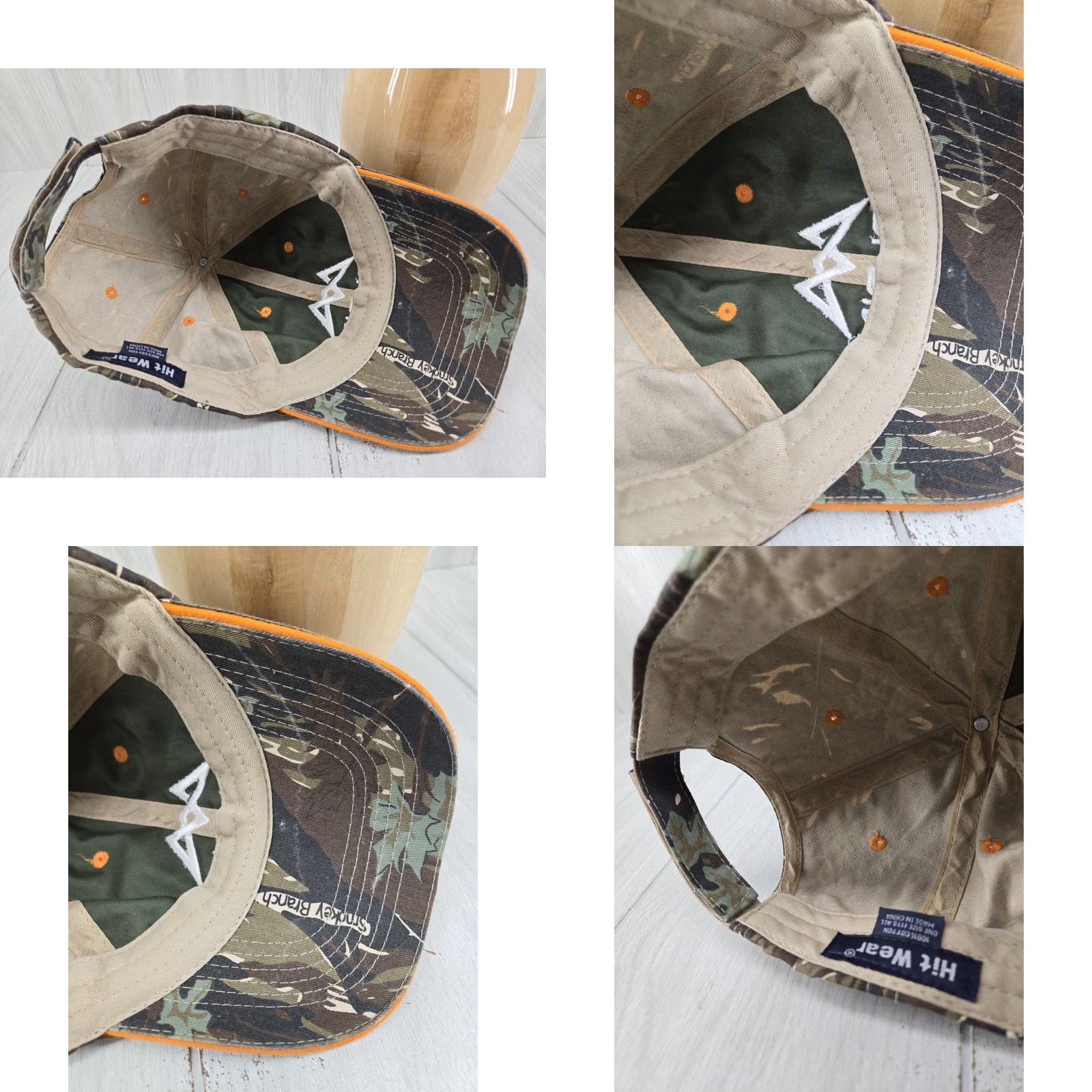 Logo 7 Hit Wear Moldino Mitsubishi Hitachi Hat Men Tool Smokey Branch Camo White Logo Adjustable Trucker Hat Men One Size Camouflage Casual Workwear Size ONE SIZE - 9 Thumbnail