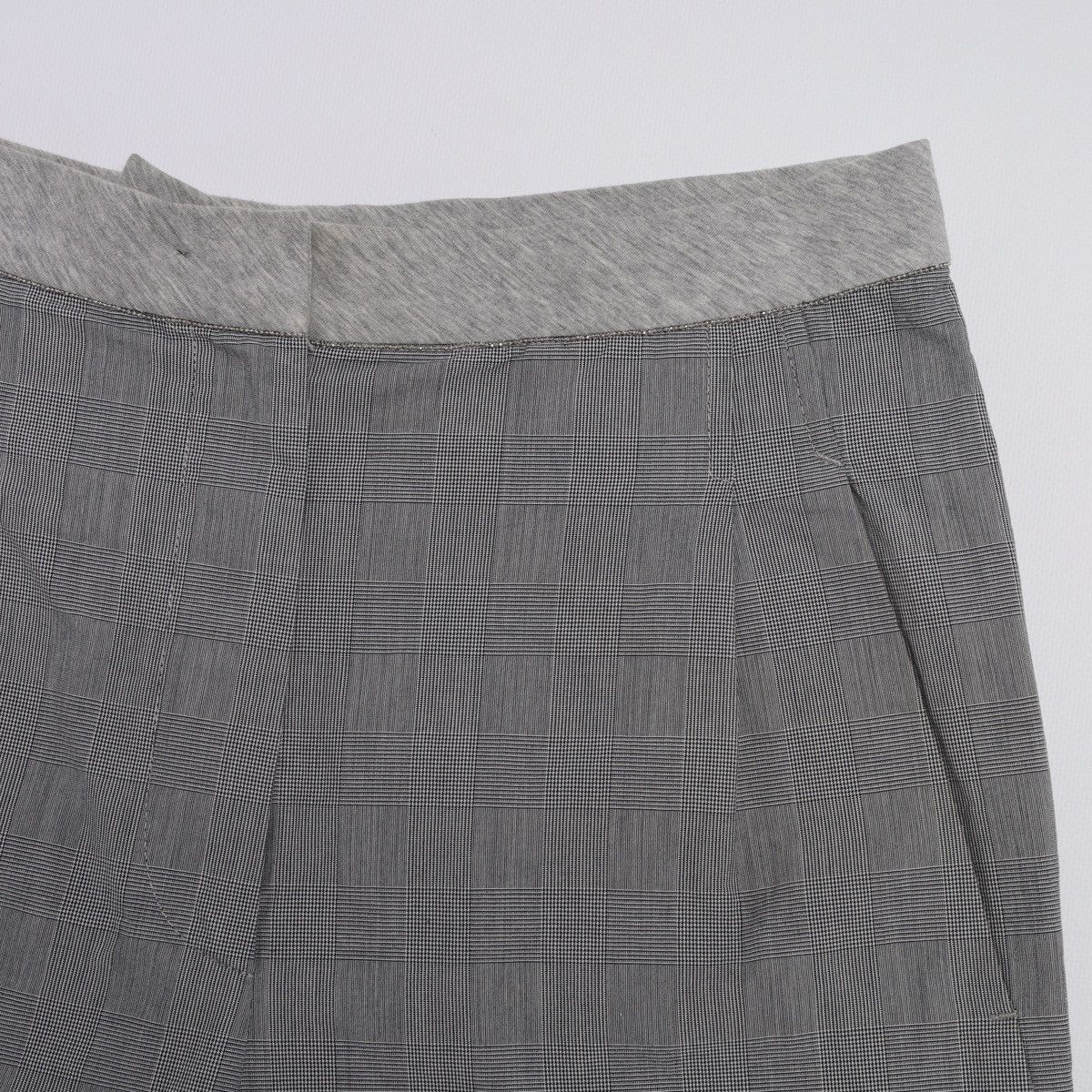Brunello Cucinelli Brunello Cucinelli Cotton Shorts Grey Plaid Check Size 26" / US 2 / IT 38 - 4 Thumbnail