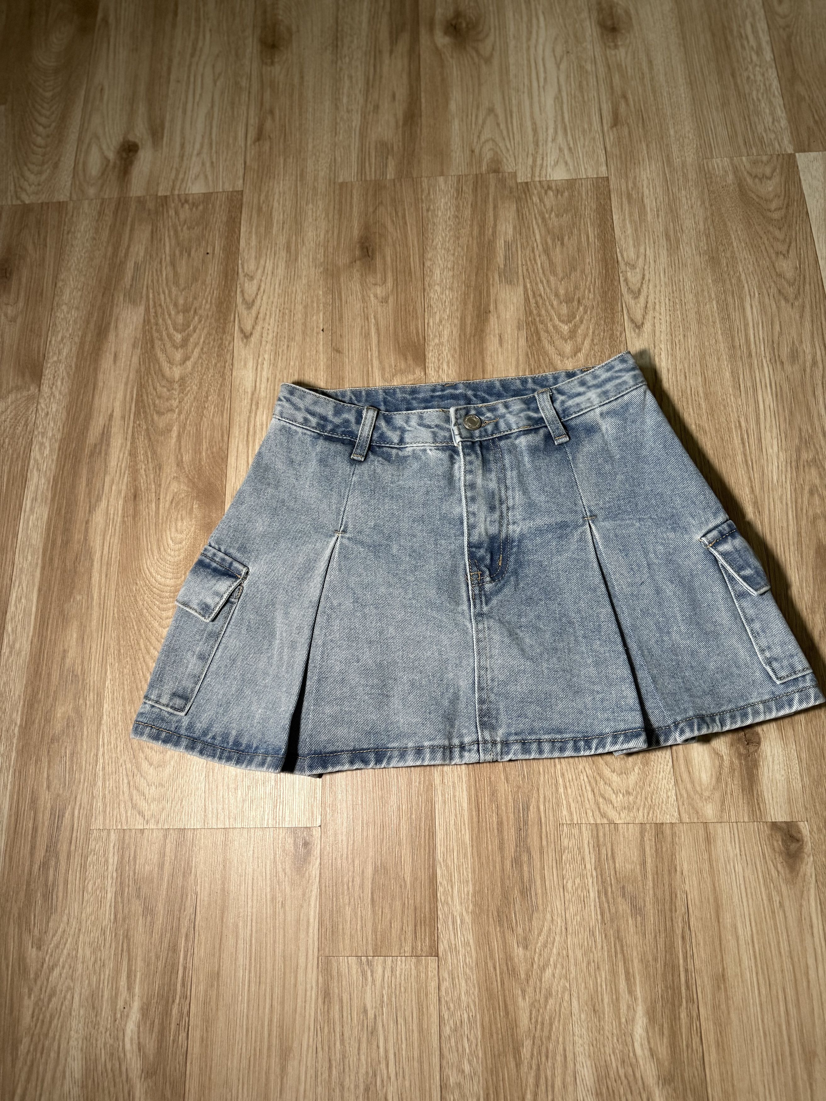 Other Women's High Waist Denim Utility Skirt Size 26" / US 2 / IT 38 - 2 Thumbnail